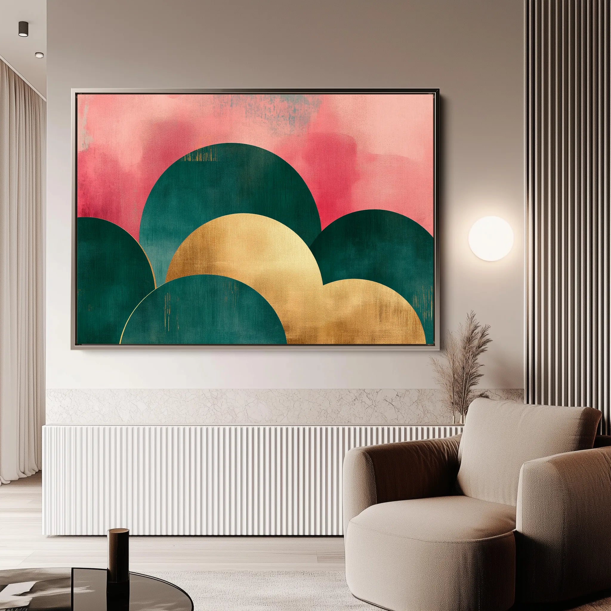 Boho 106 Canvas Art 60 x 40 cm / Black