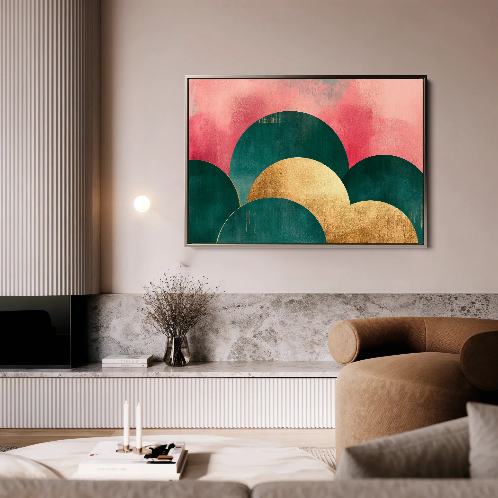 Boho 106 Canvas Art 60 x 40 cm / Black