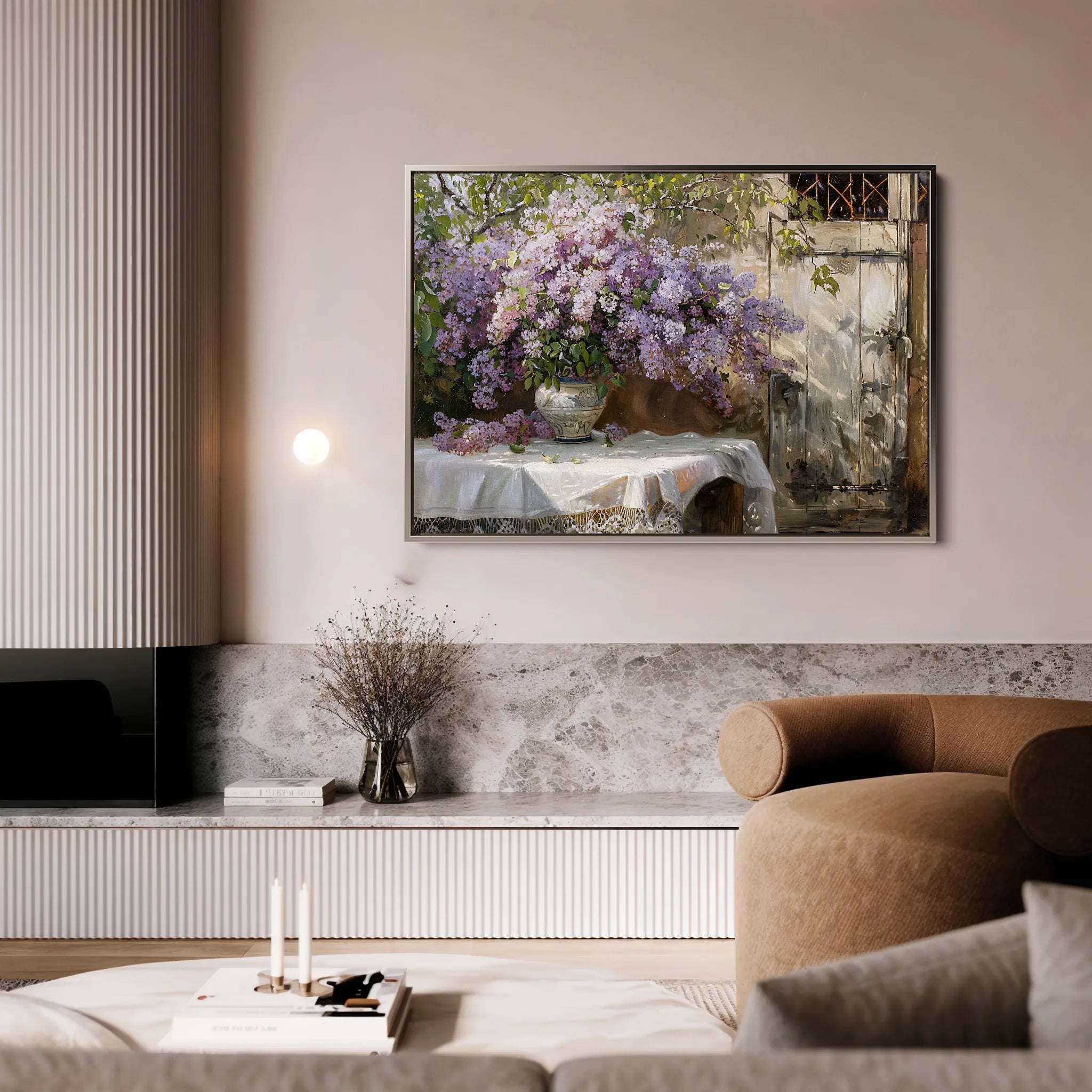Floral 106 Canvas Art 60 x 40 cm / Black