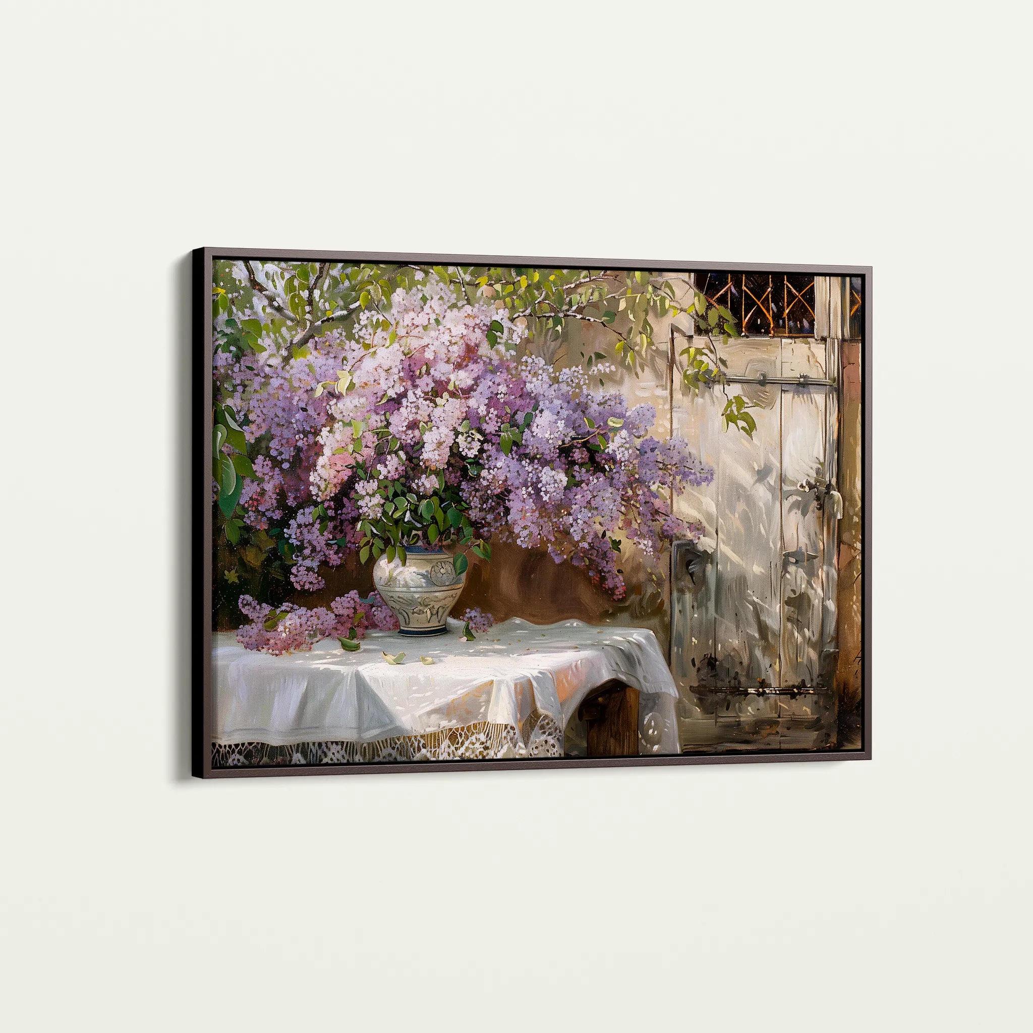 Floral 106 Canvas Art 60 x 40 cm / Black