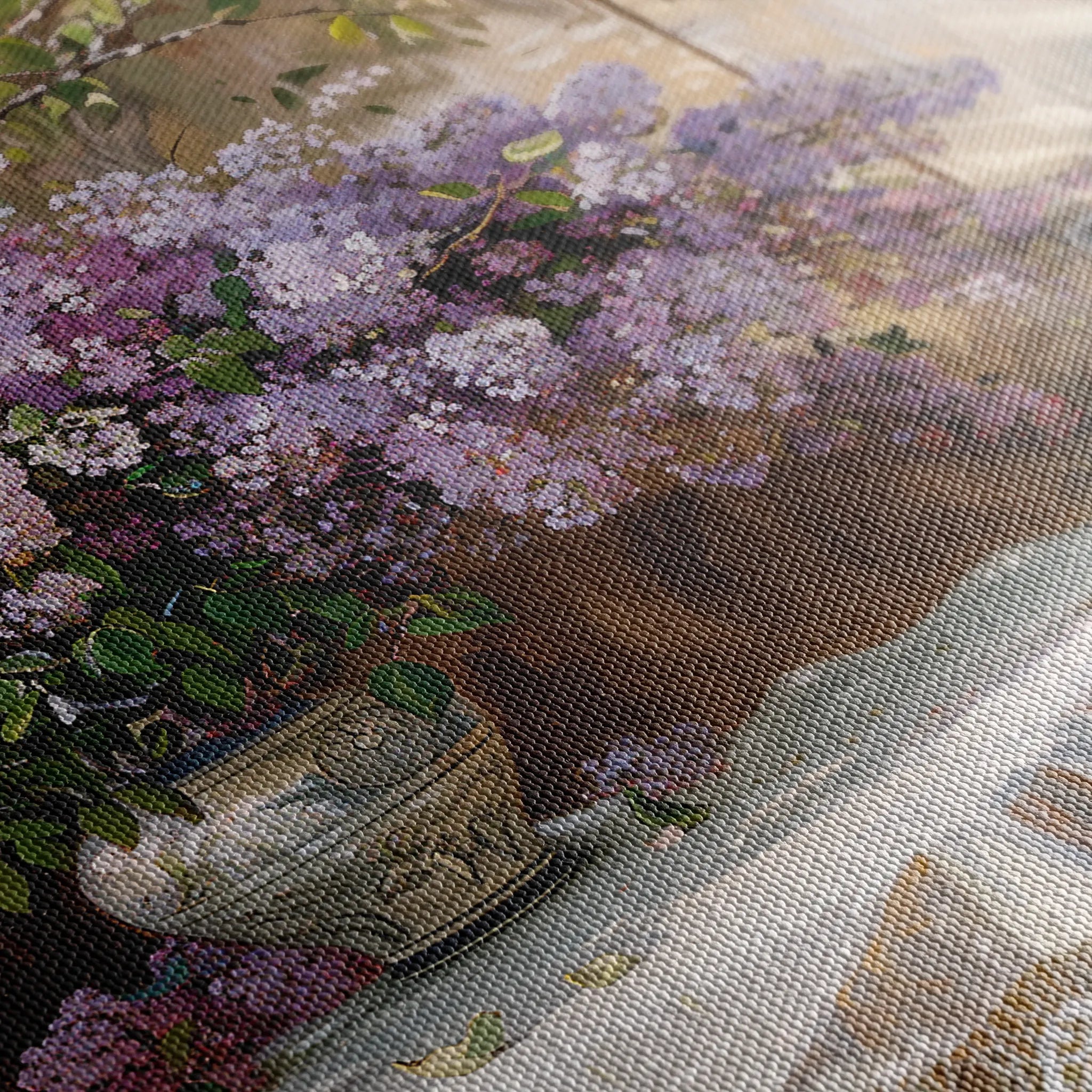 Floral 106 Canvas Art 60 x 40 cm / Black