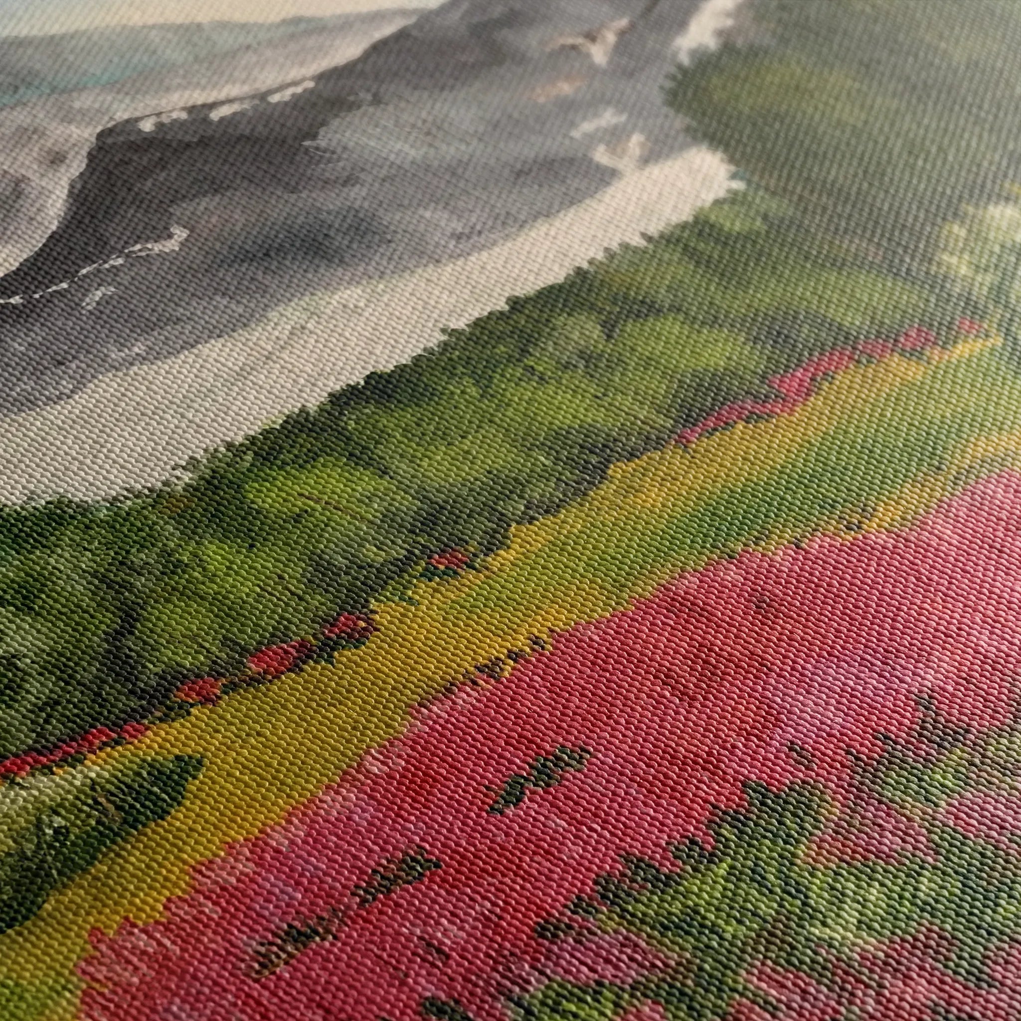 Landscape 106 Canvas Art 60 x 40 cm / Black