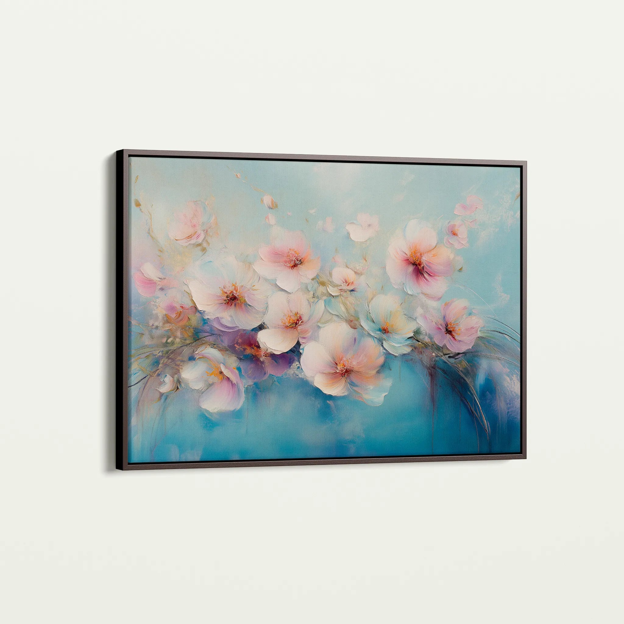 Floral 1060 Canvas Art 60 x 40 cm / Black