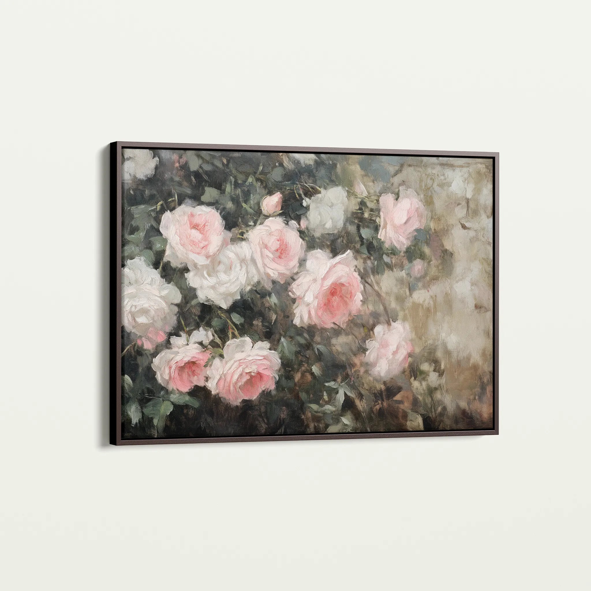 Floral 1061 Canvas Art 60 x 40 cm / Black