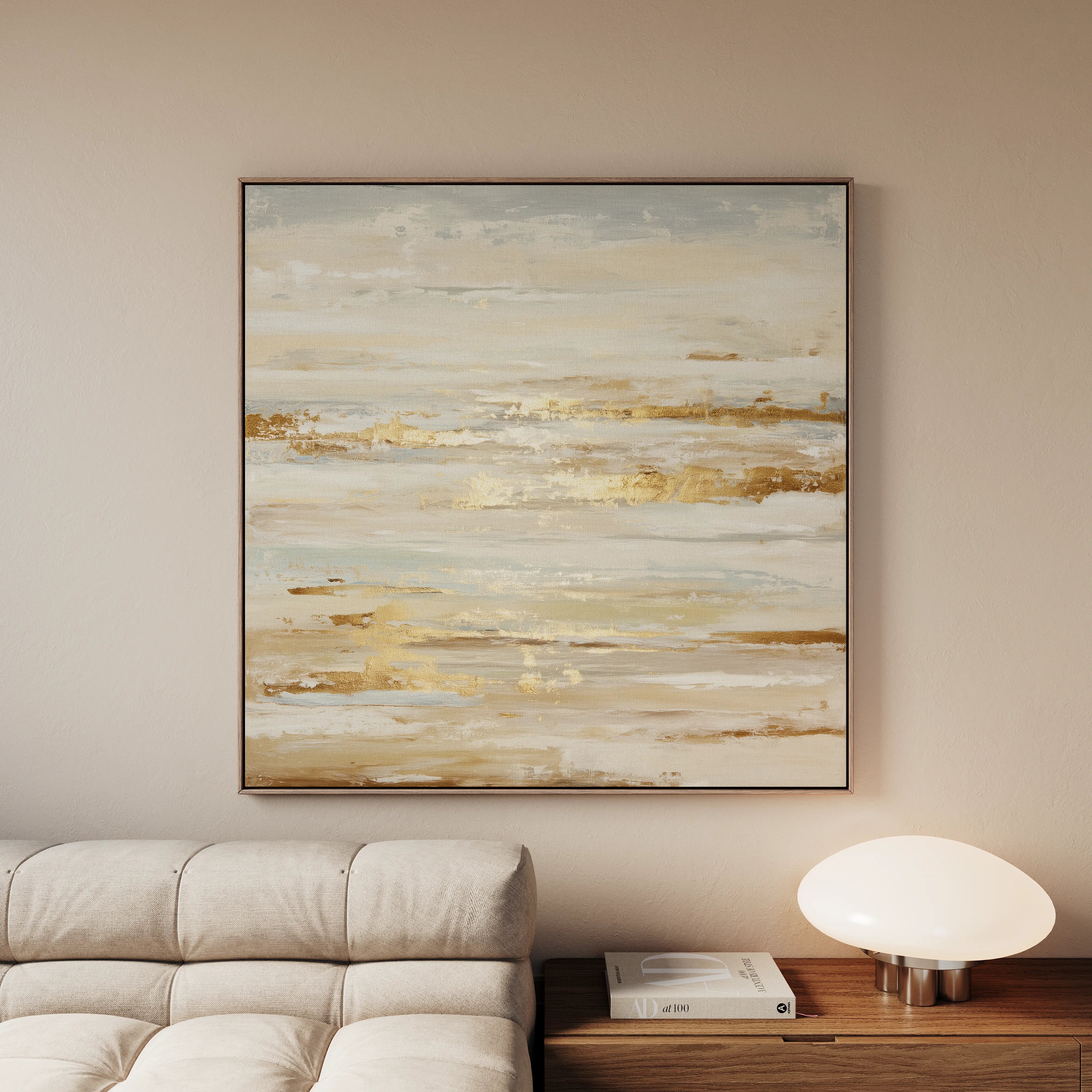 Abstract 1062 Canvas Art 60 x 60 cm / Black