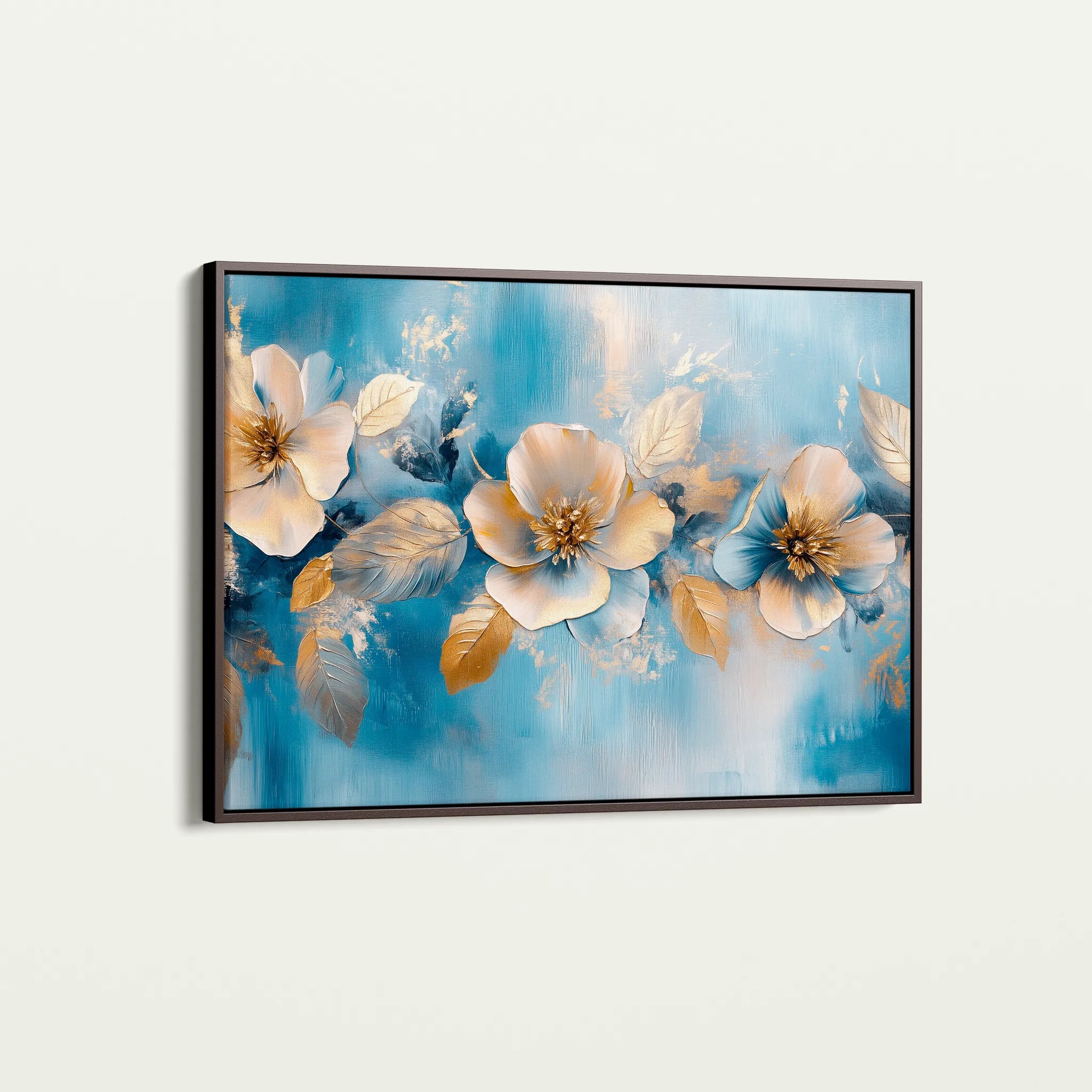 Floral 1062 Canvas Art 60 x 40 cm / Black