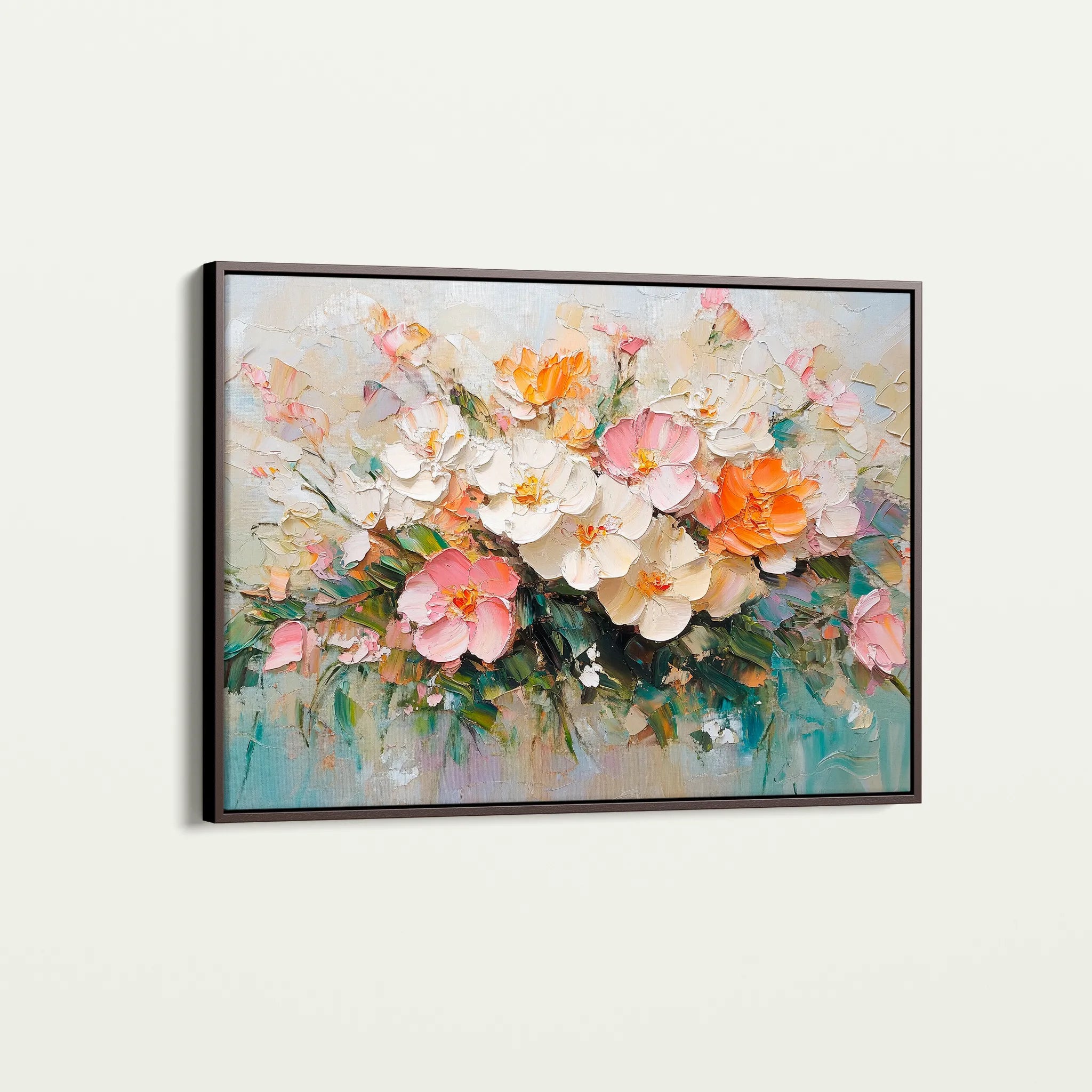 Floral 1063 Canvas Art 60 x 40 cm / Black