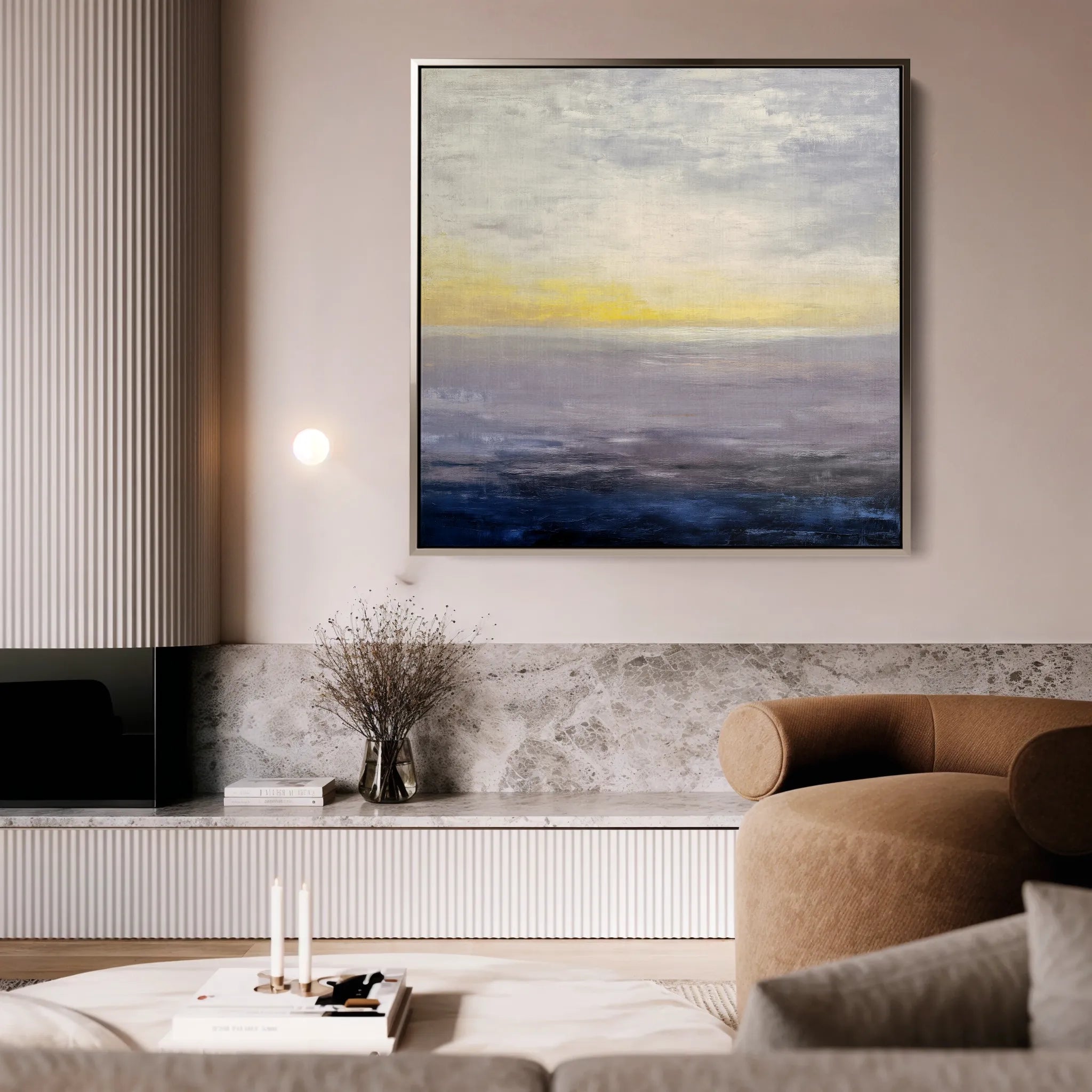 Abstract 1064 Canvas Art 60 x 60 cm / Black