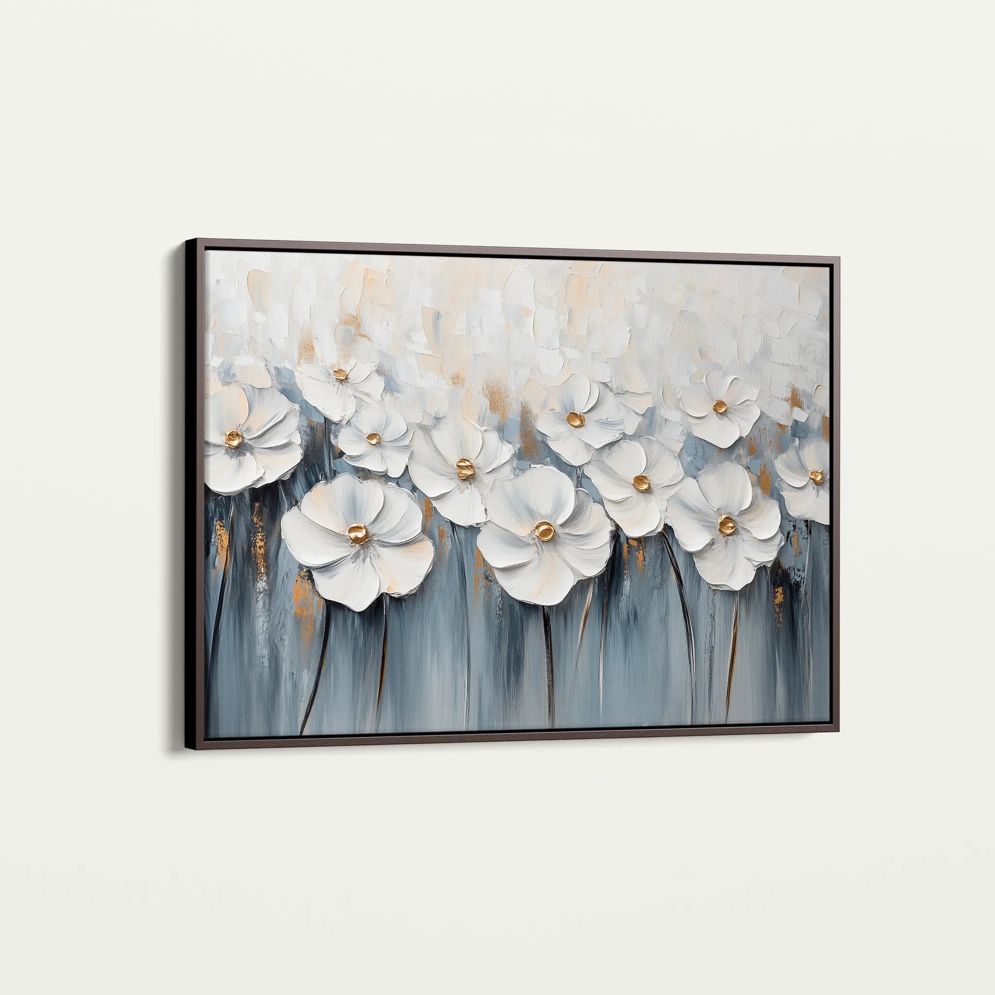 Floral 1064 Canvas Art 60 x 40 cm / Black