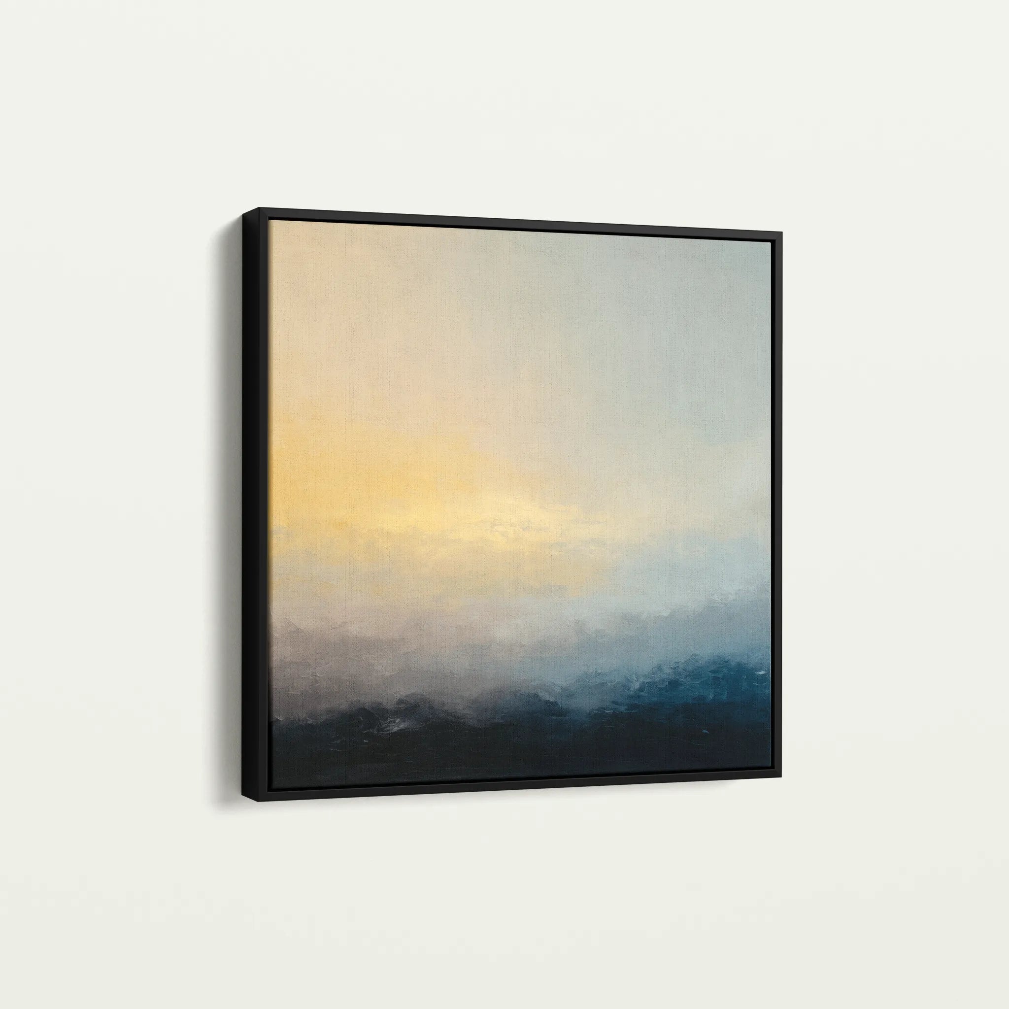 Abstract 1065 Canvas Art 60 x 60 cm / Black