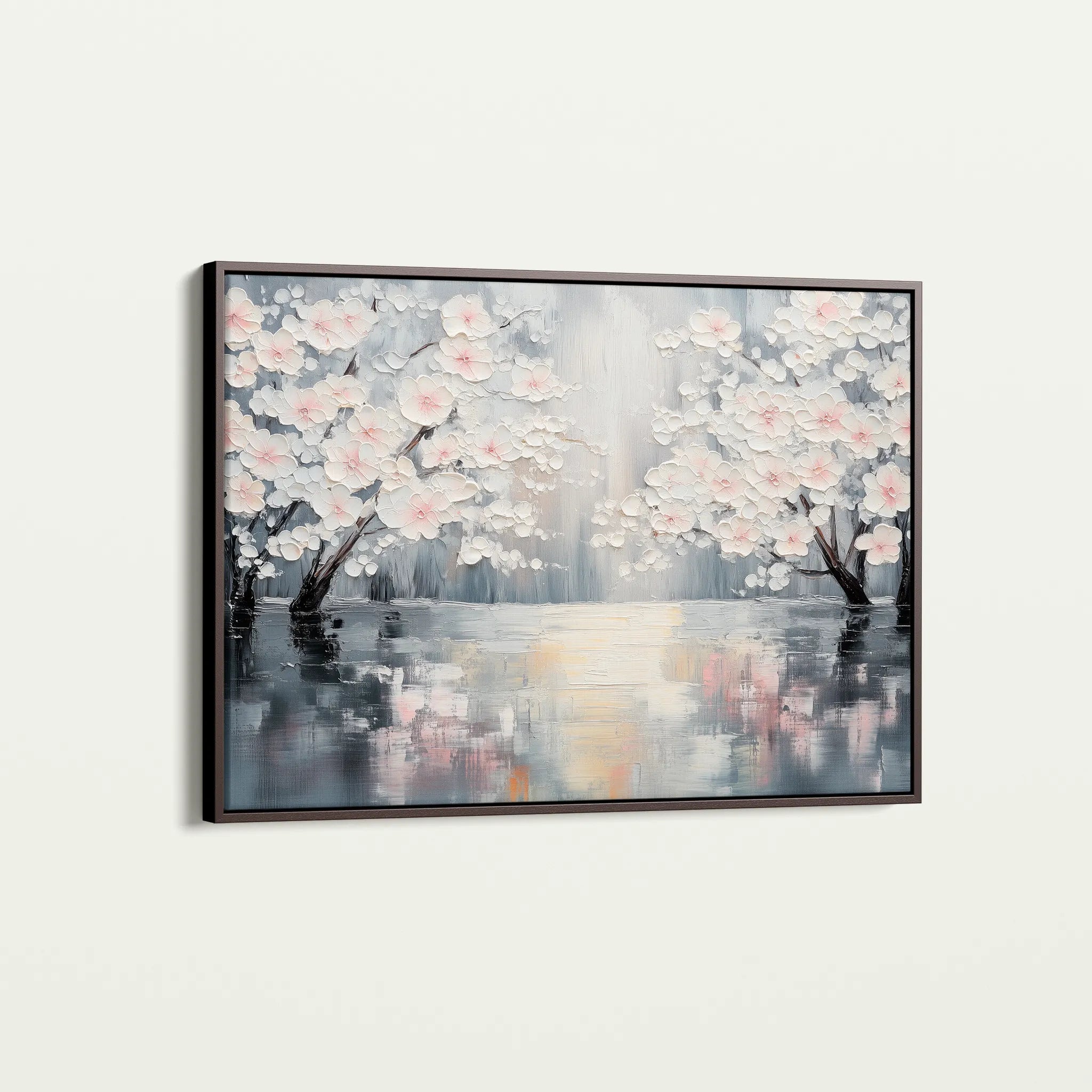 Floral 1065 Canvas Art 60 x 40 cm / Black