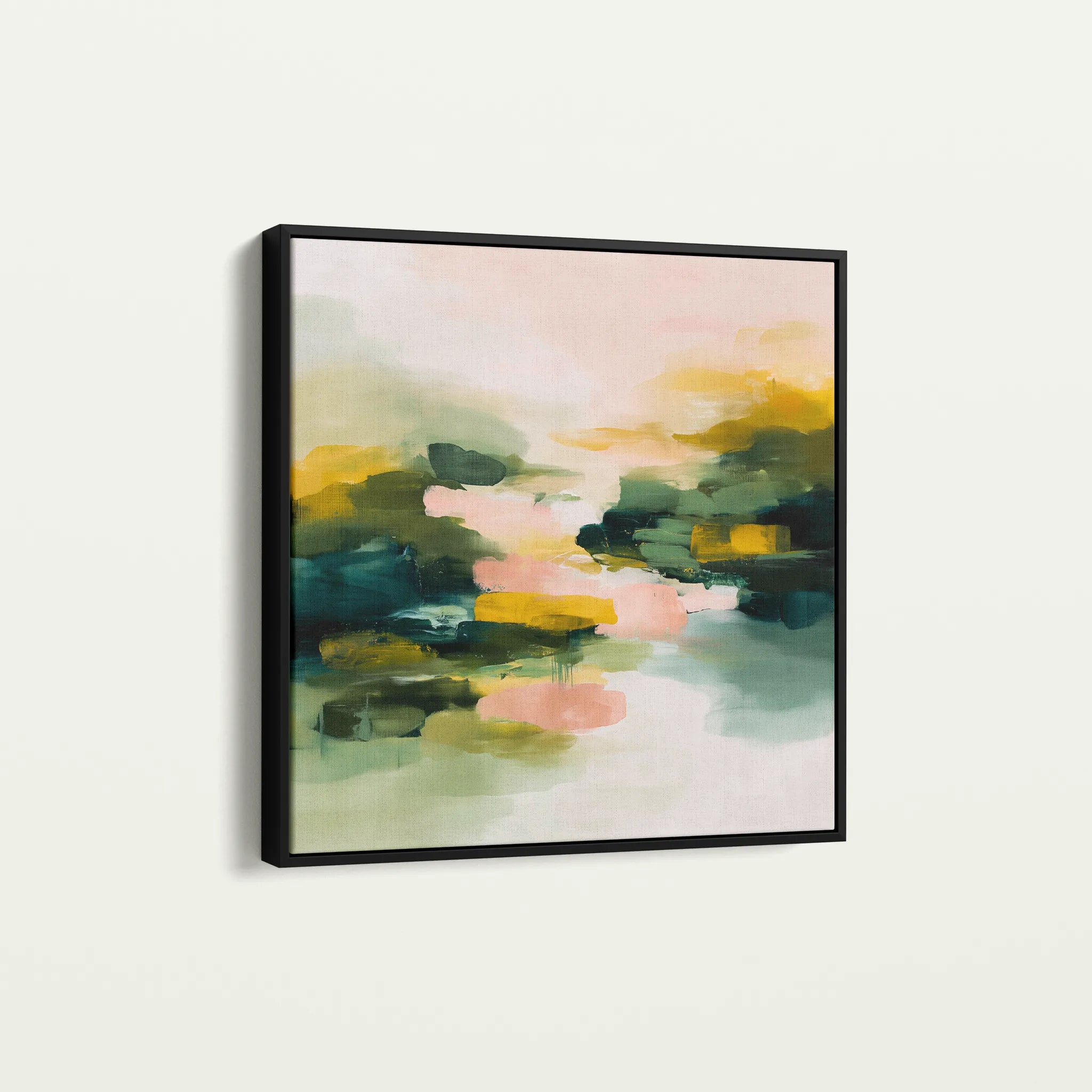 Abstract 1066 Canvas Art 60 x 60 cm / Black