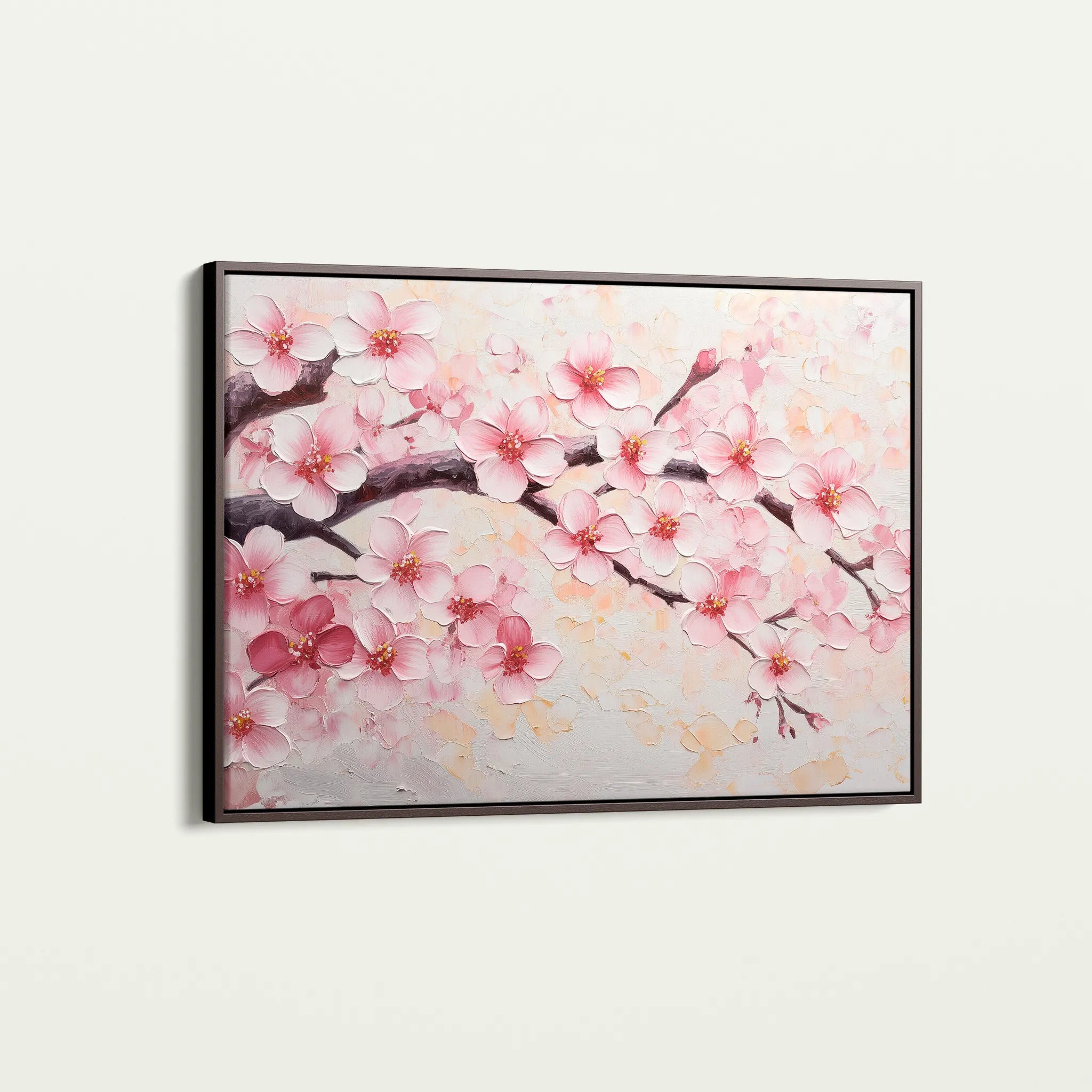 Floral 1066 Canvas Art 60 x 40 cm / Black