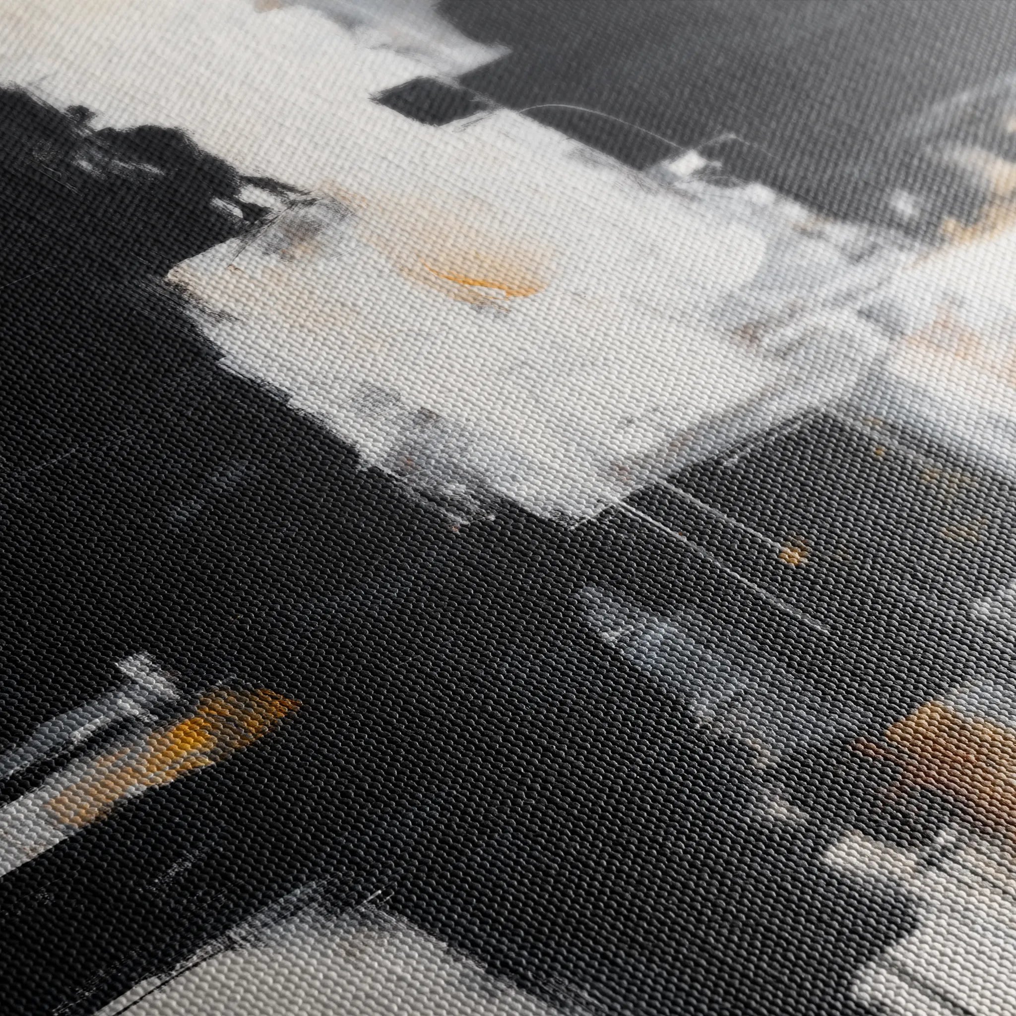 Abstract 1067 Canvas Art 60 x 60 cm / Black