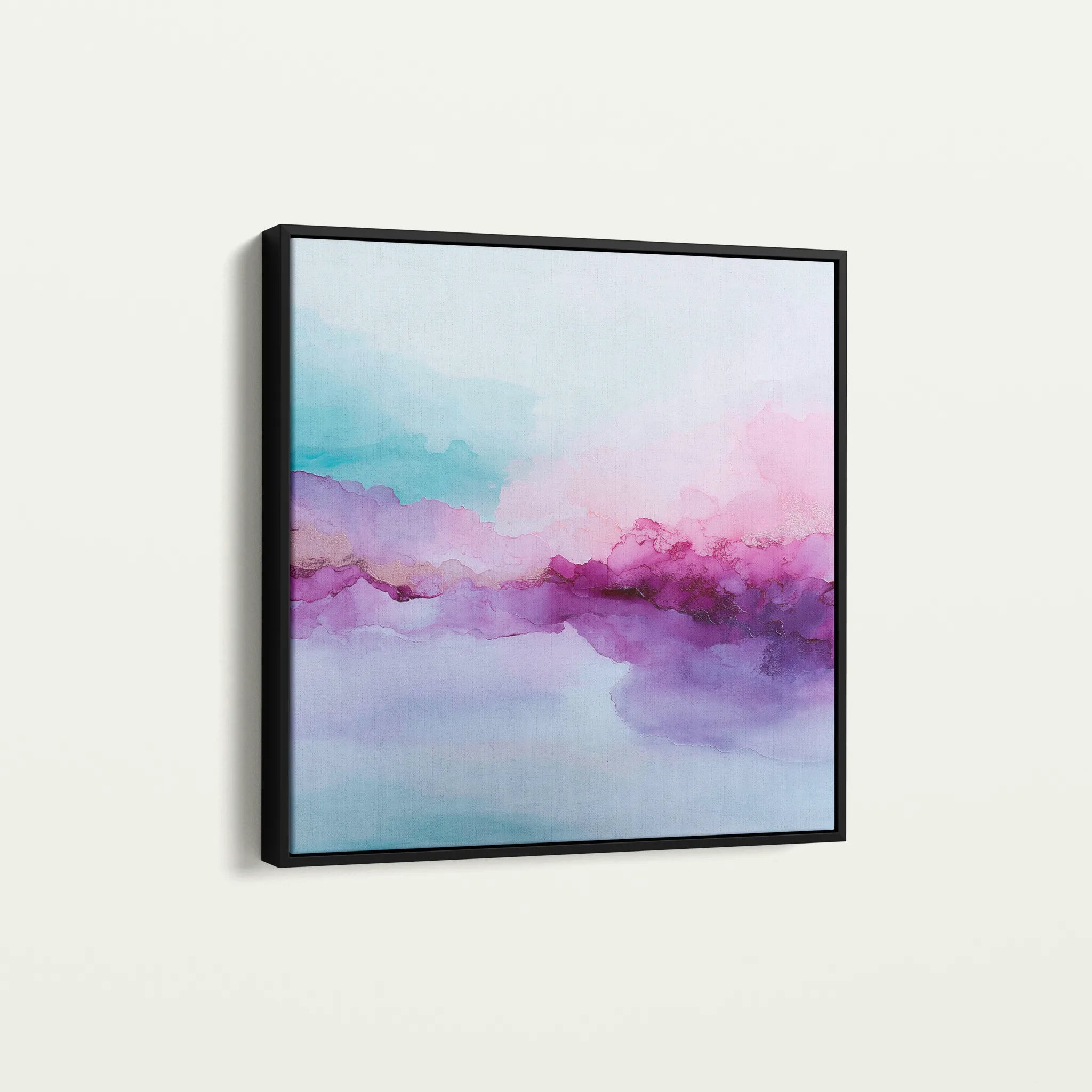 Abstract 1069 Canvas Art 60 x 60 cm / Black