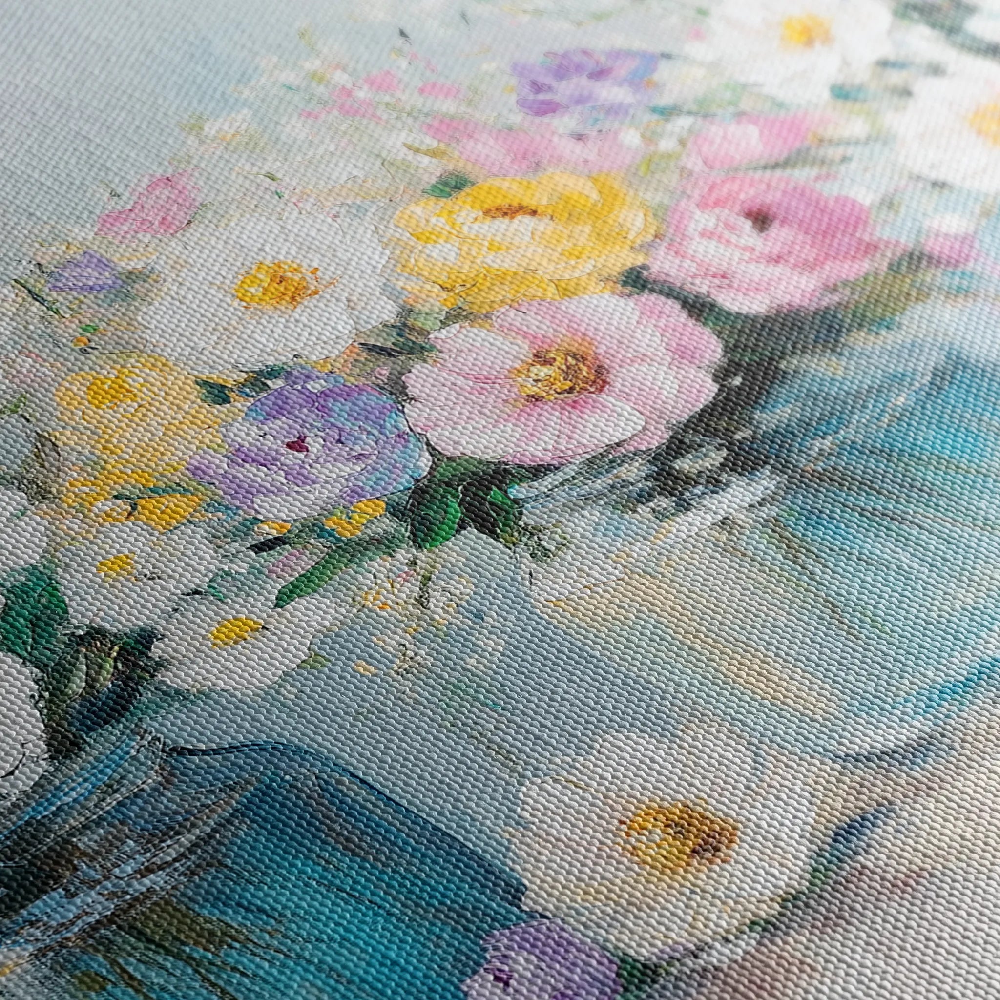 Floral 1069 Canvas Art 60 x 40 cm / Black