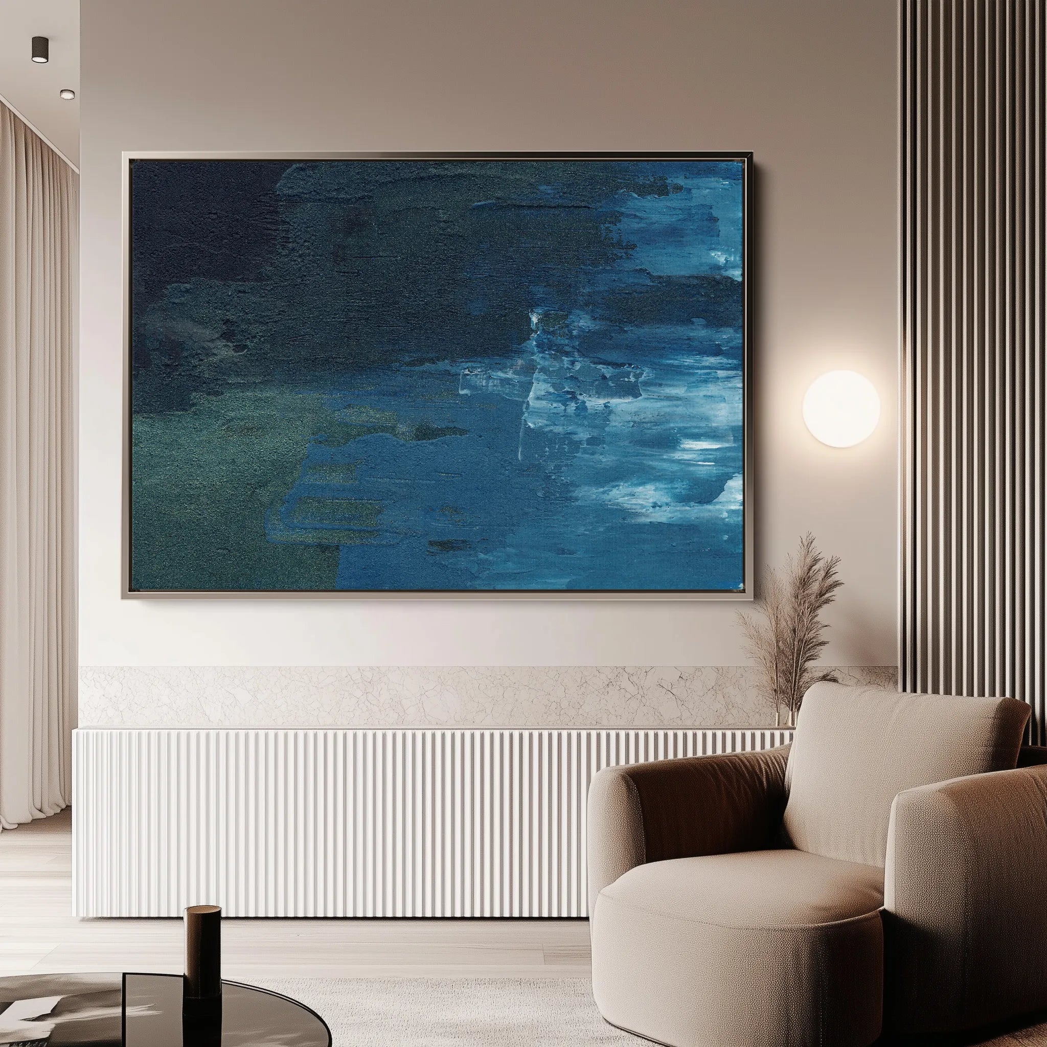 Abstract 107 Canvas Art 60 x 40 cm / Black