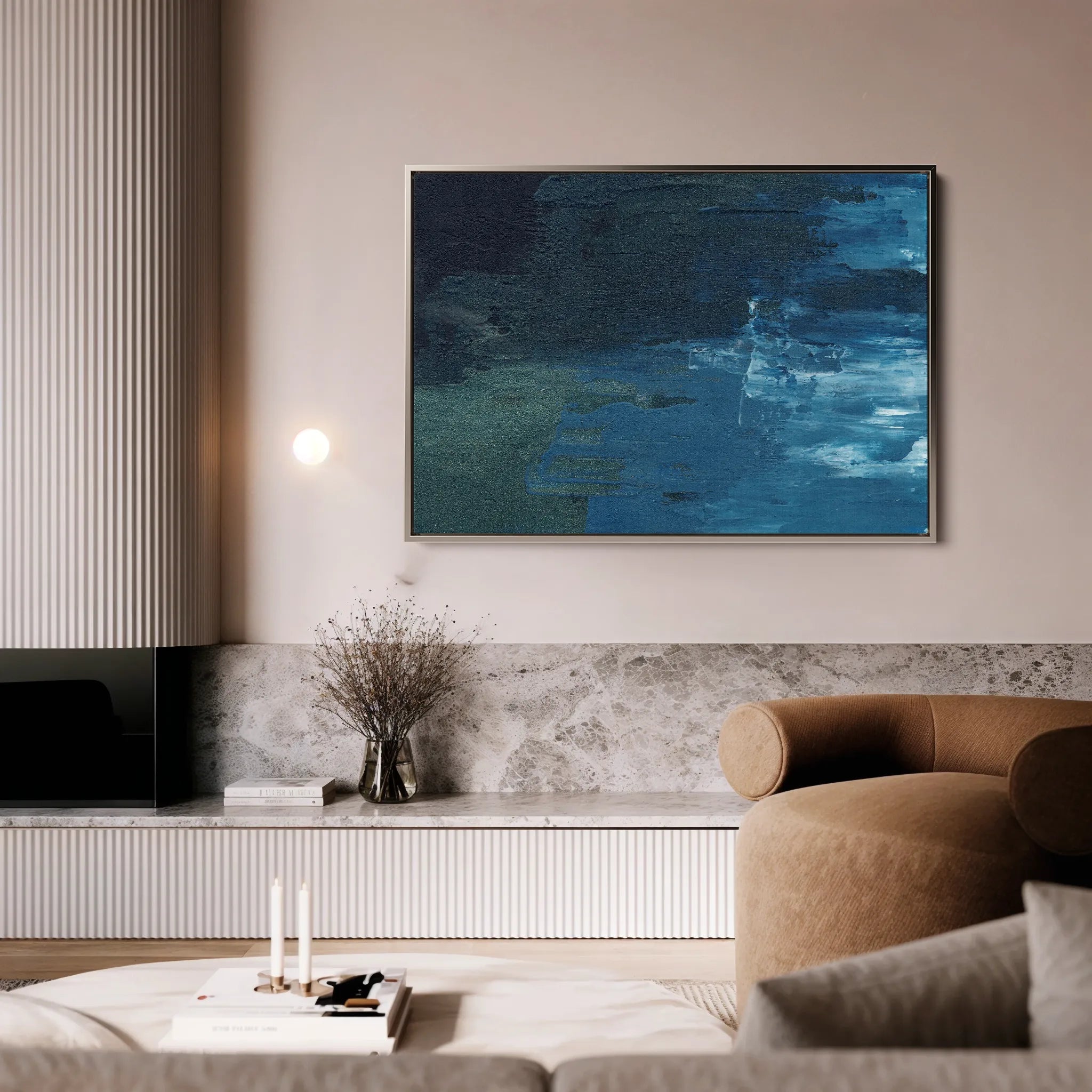 Abstract 107 Canvas Art 60 x 40 cm / Black