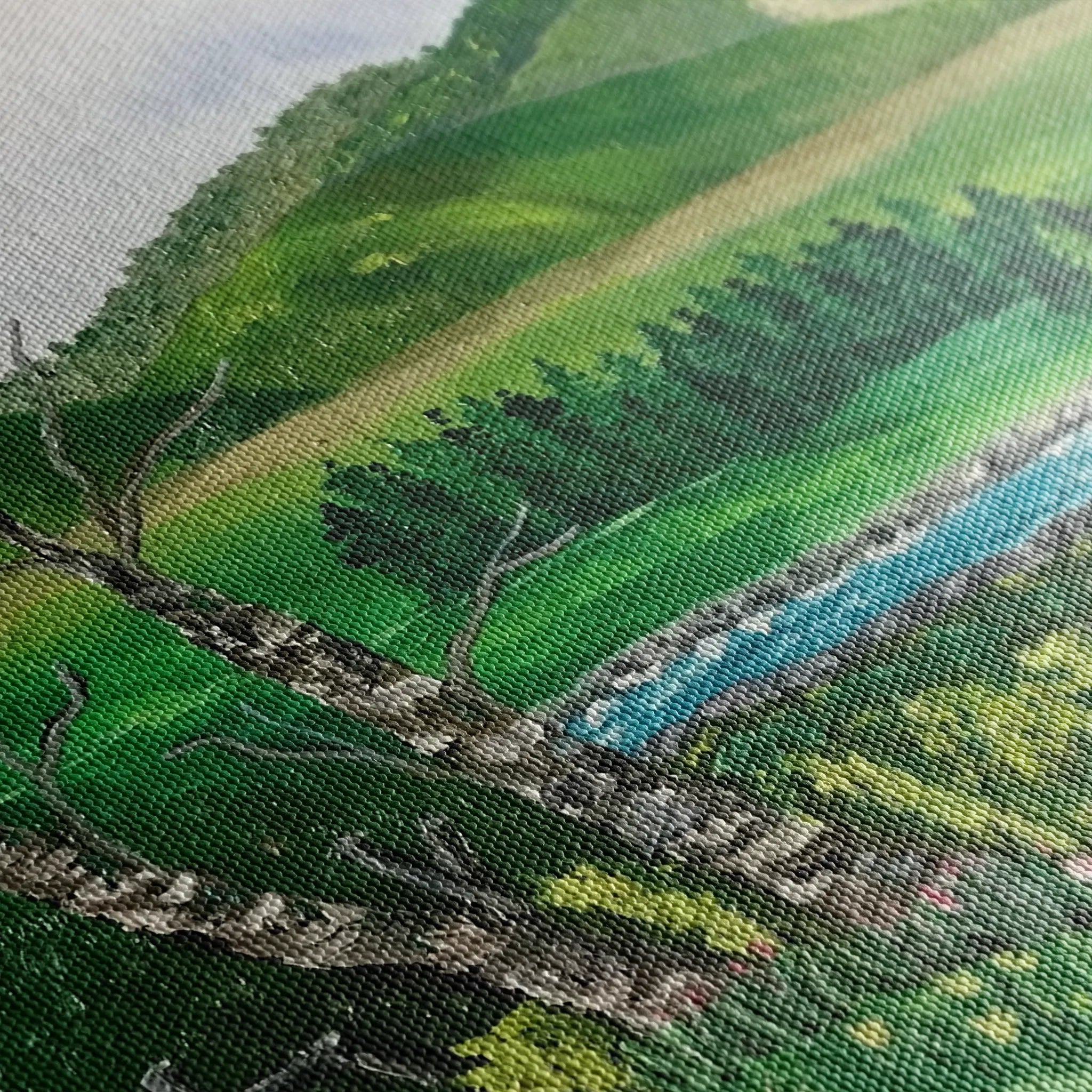Landscape 107 Canvas Art 60 x 40 cm / Black
