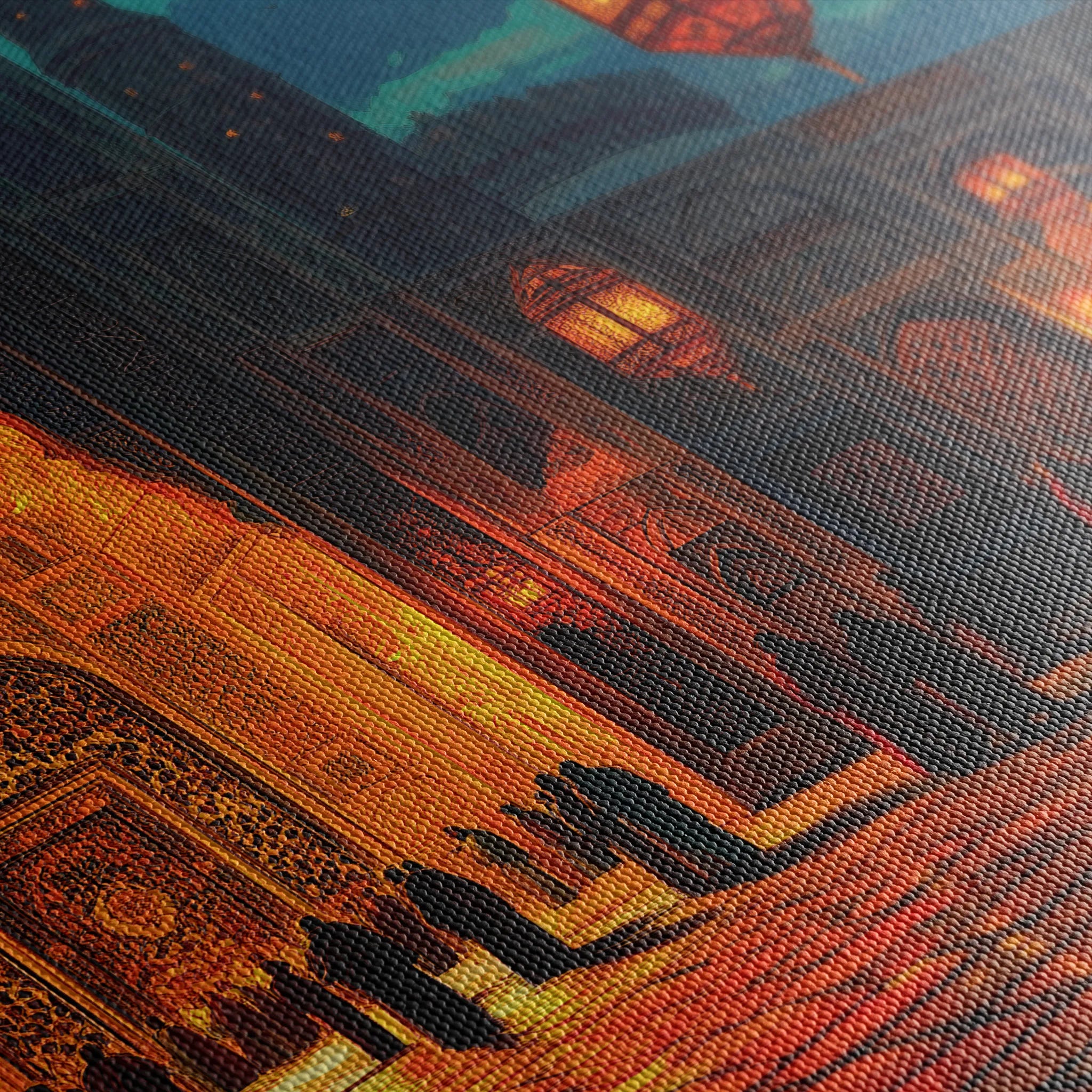 Orientalist 107 Canvas Art 60 x 40 cm / Black
