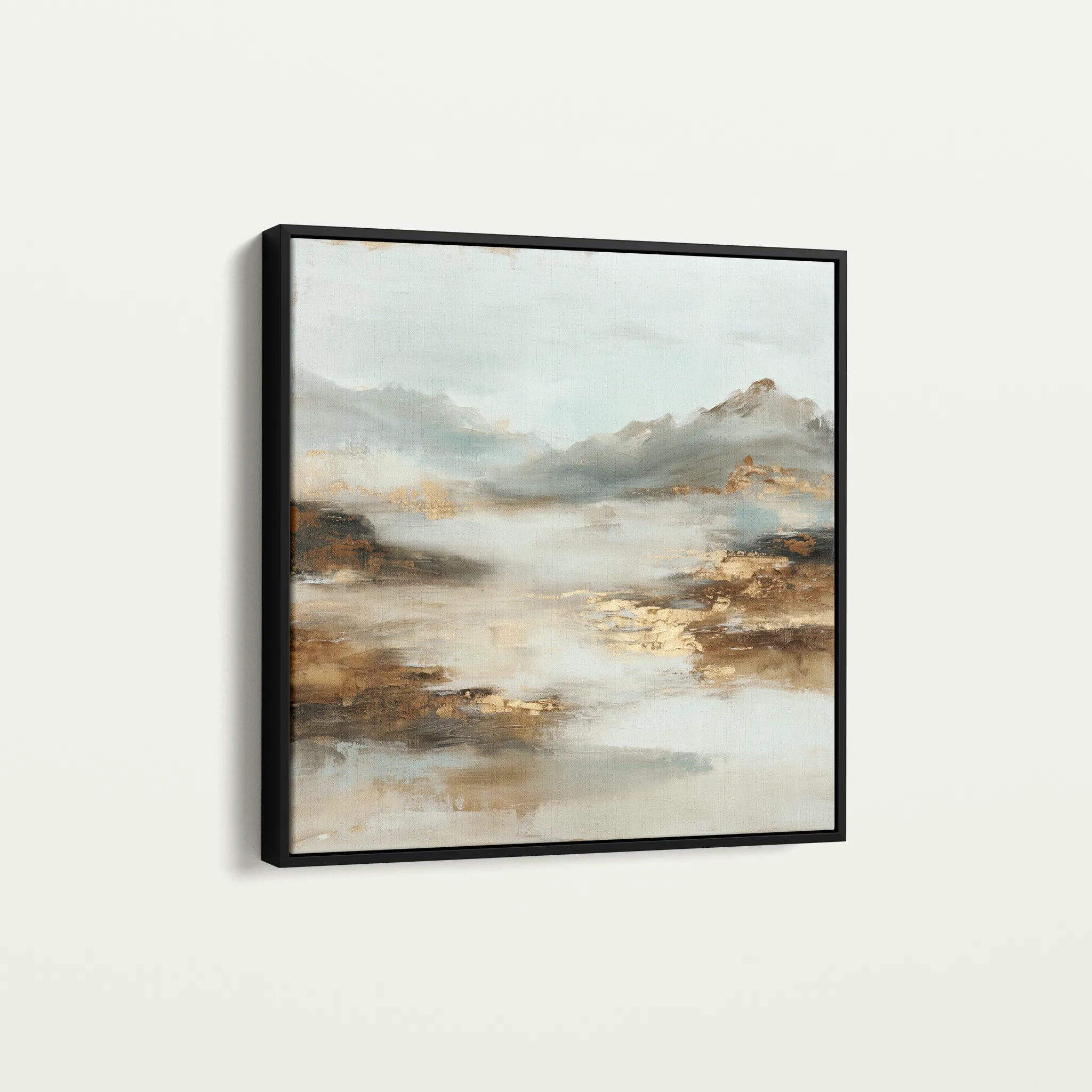 Abstract 1072 Canvas Art 60 x 60 cm / Black
