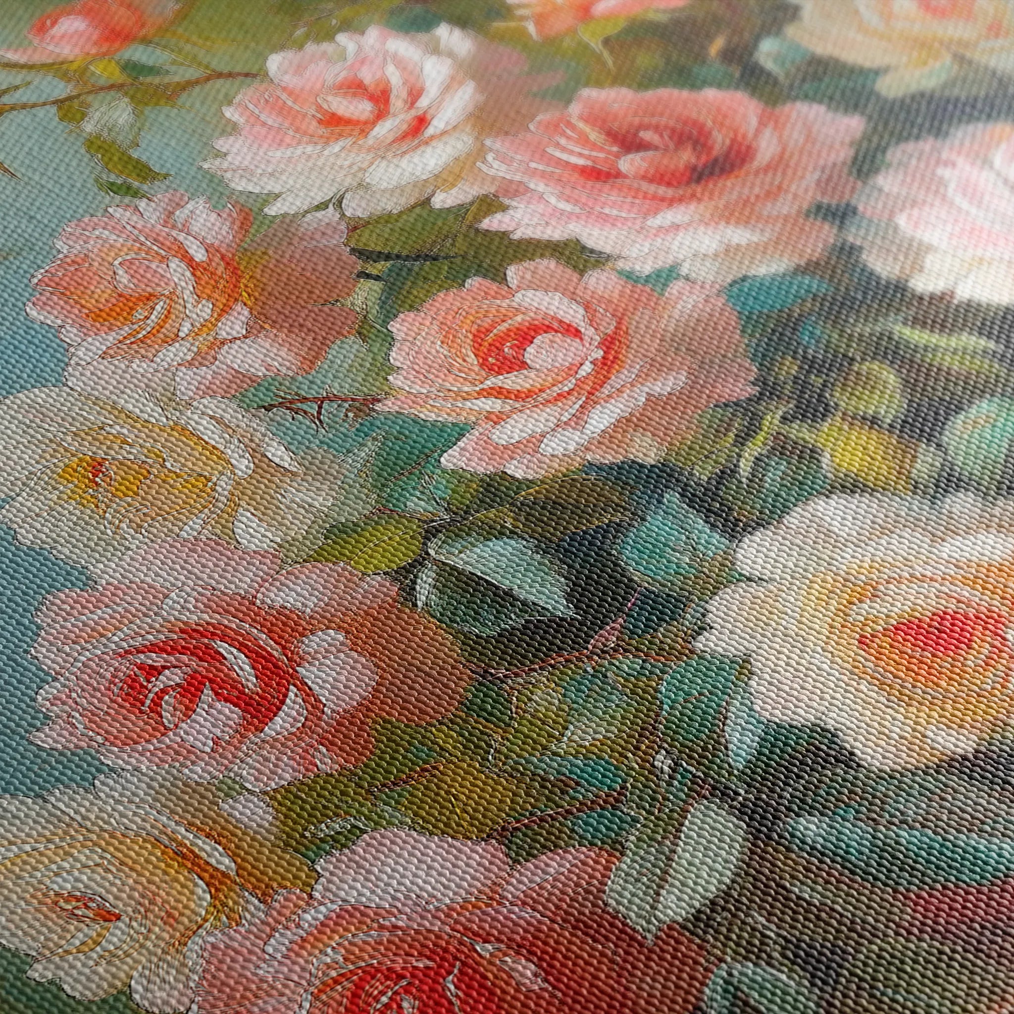 Floral 1072 Canvas Art 60 x 40 cm / Black