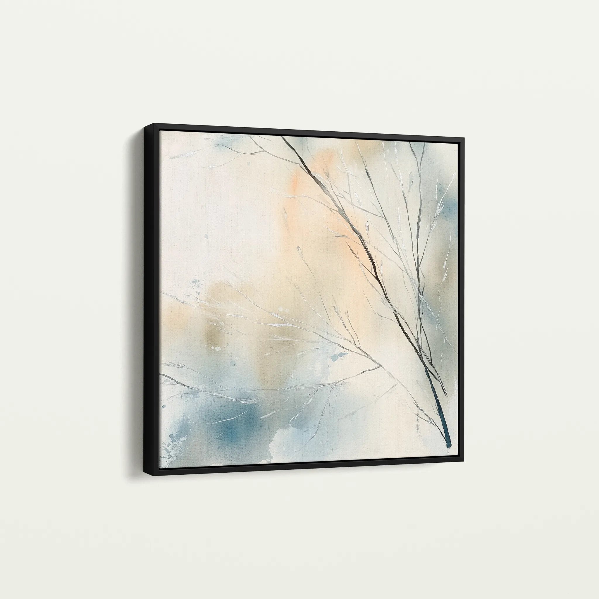 Abstract 1073 Canvas Art 60 x 60 cm / Black