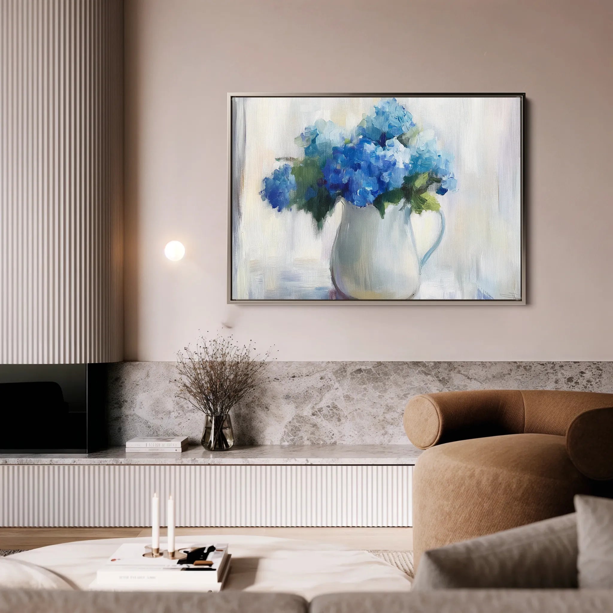 Floral 1078 Canvas Art 60 x 40 cm / Black