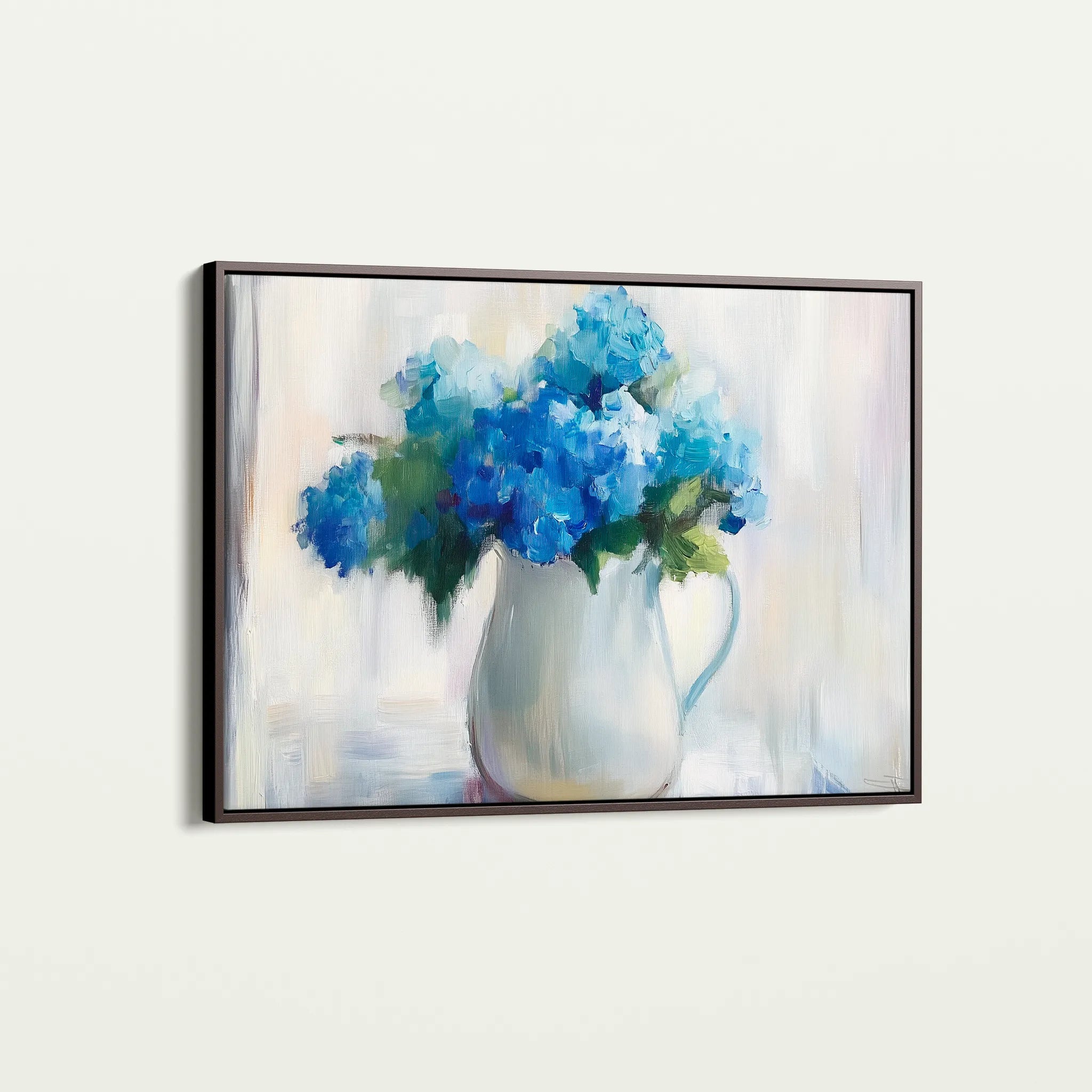 Floral 1078 Canvas Art 60 x 40 cm / Black