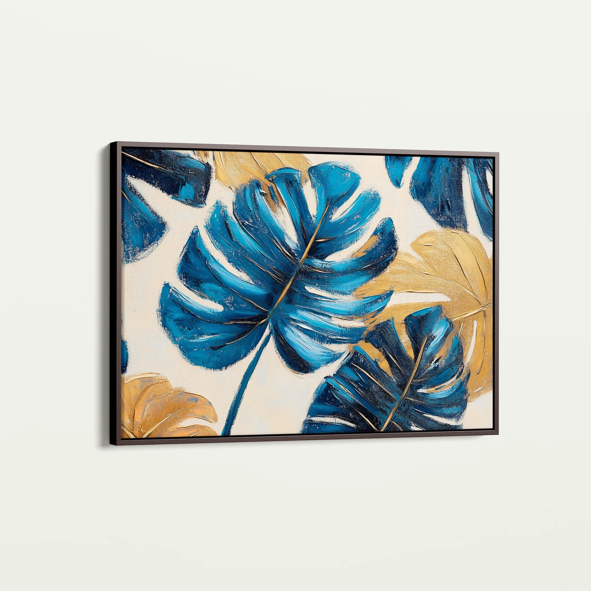 Floral 1079 Canvas Art 60 x 40 cm / Black