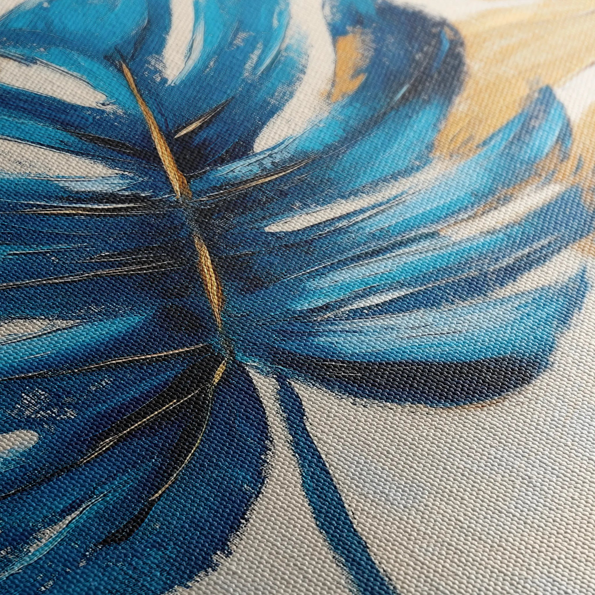 Floral 1079 Canvas Art 60 x 40 cm / Black