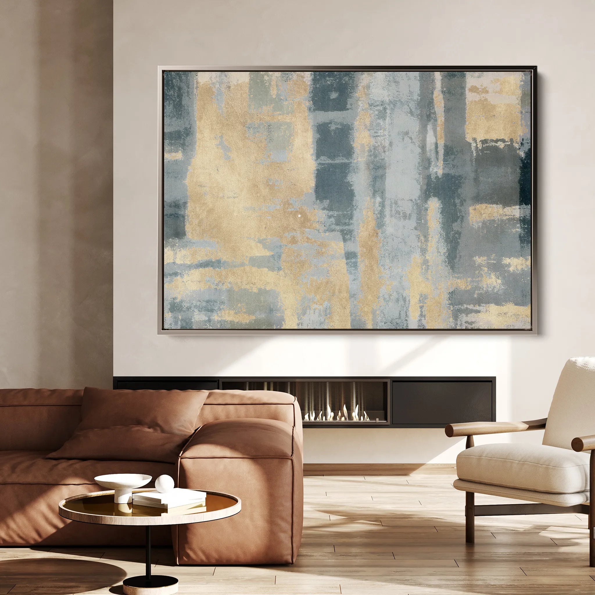 Abstract 108 Canvas Art 60 x 40 cm / Black