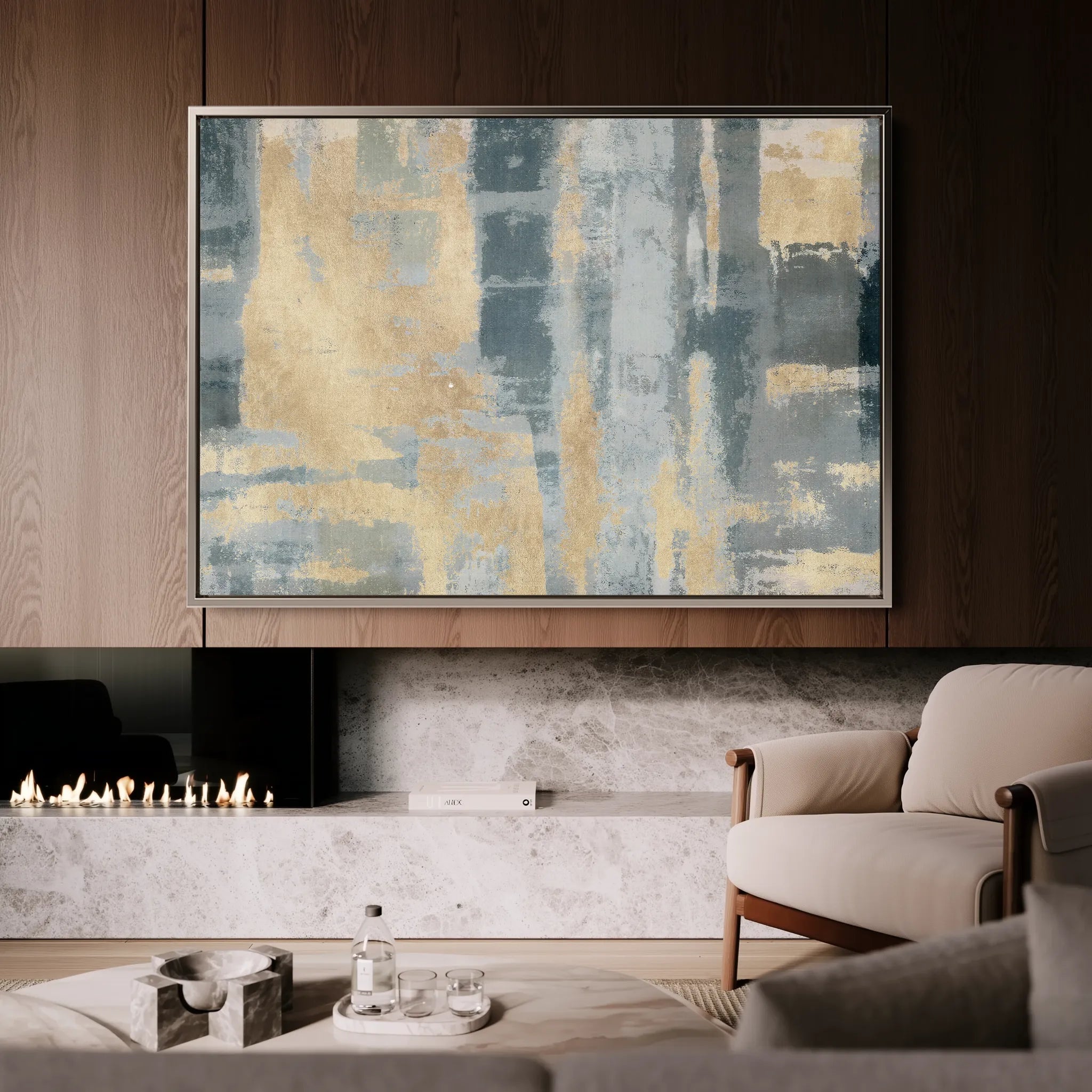 Abstract 108 Canvas Art 60 x 40 cm / Black