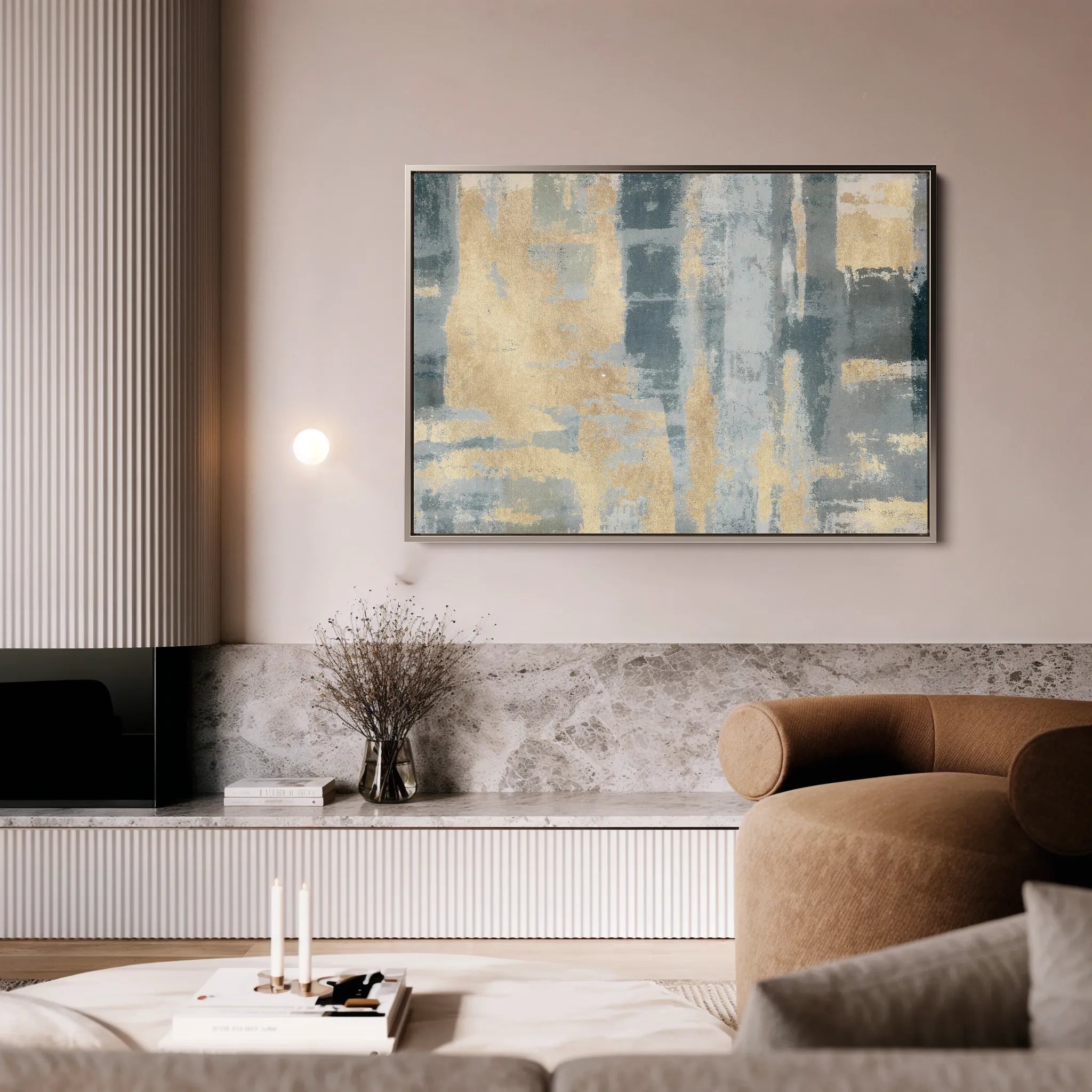 Abstract 108 Canvas Art 60 x 40 cm / Black