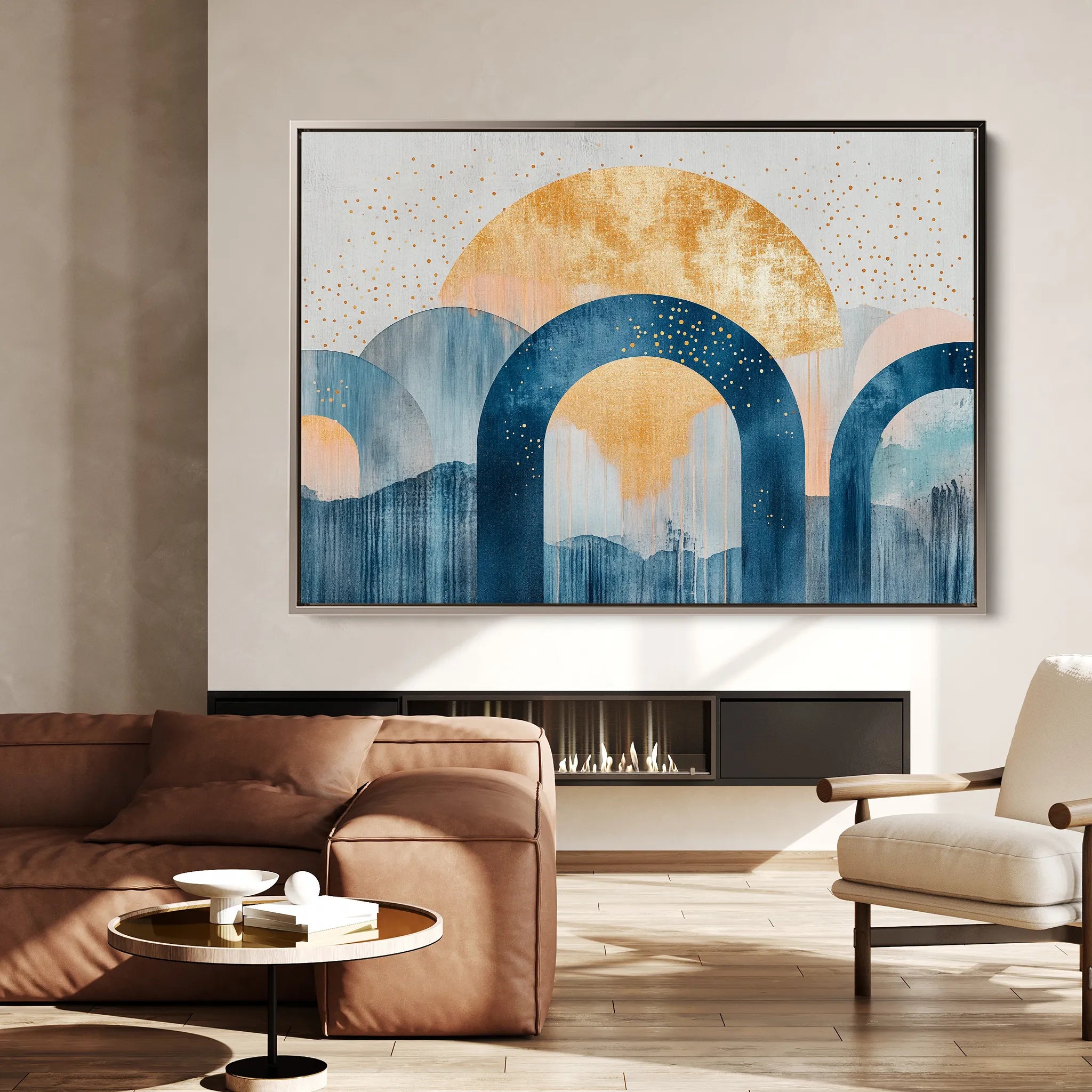 Boho 108 Canvas Art 60 x 40 cm / Black