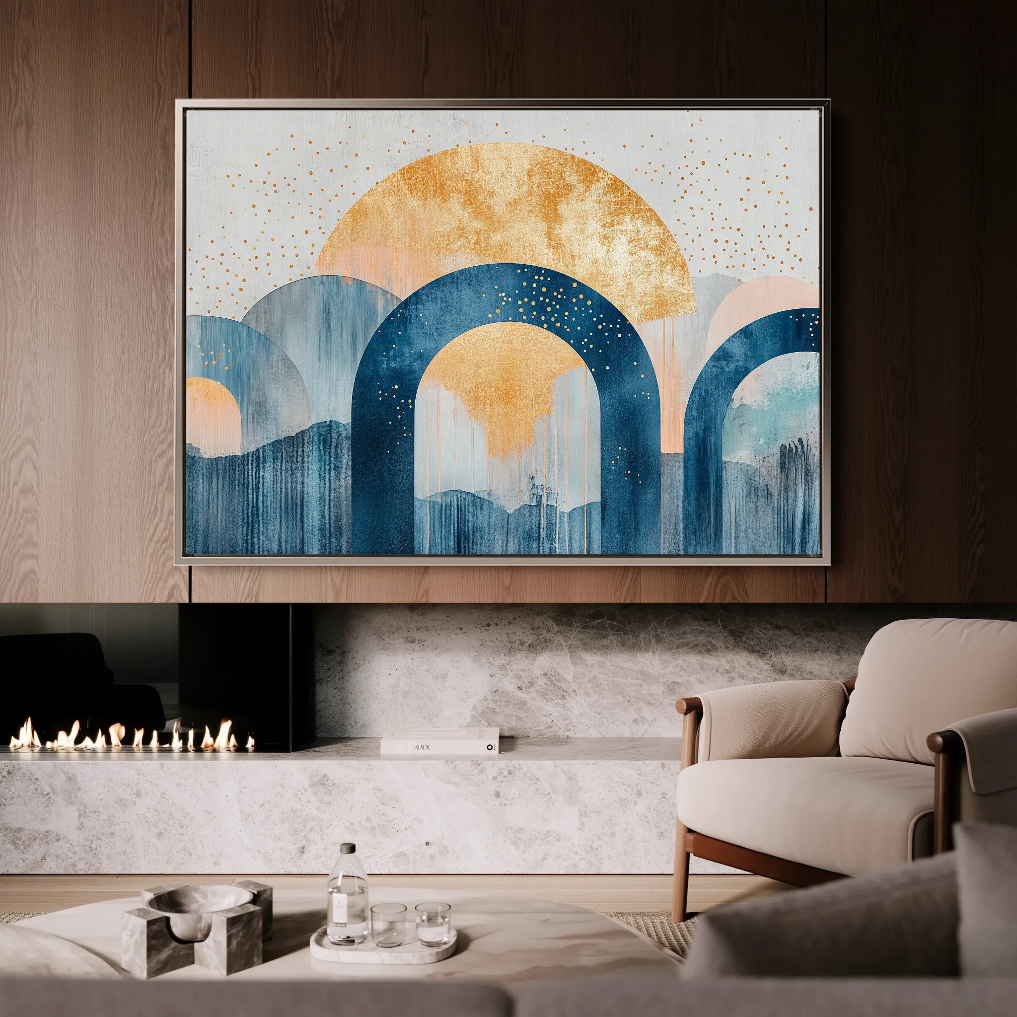 Boho 108 Canvas Art 60 x 40 cm / Black