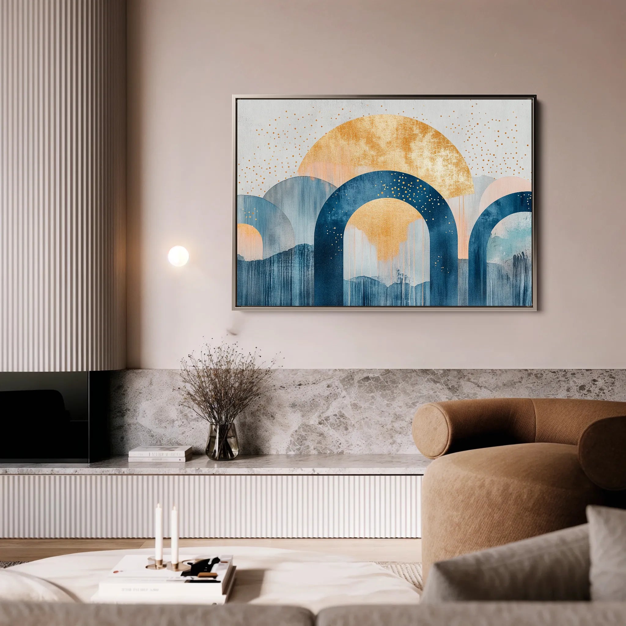 Boho 108 Canvas Art 60 x 40 cm / Black