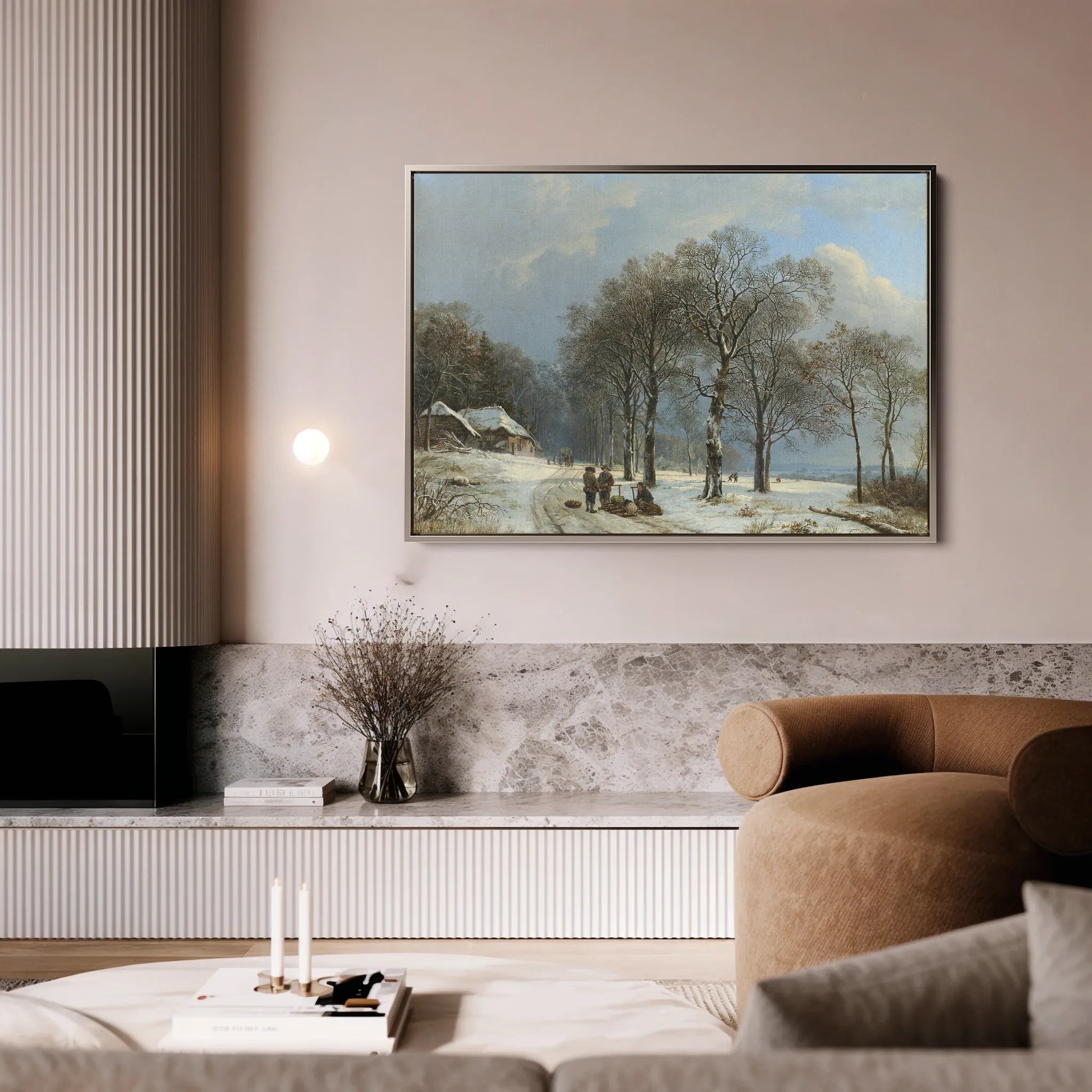 Landscape 108 Canvas Art 60 x 40 cm / Black