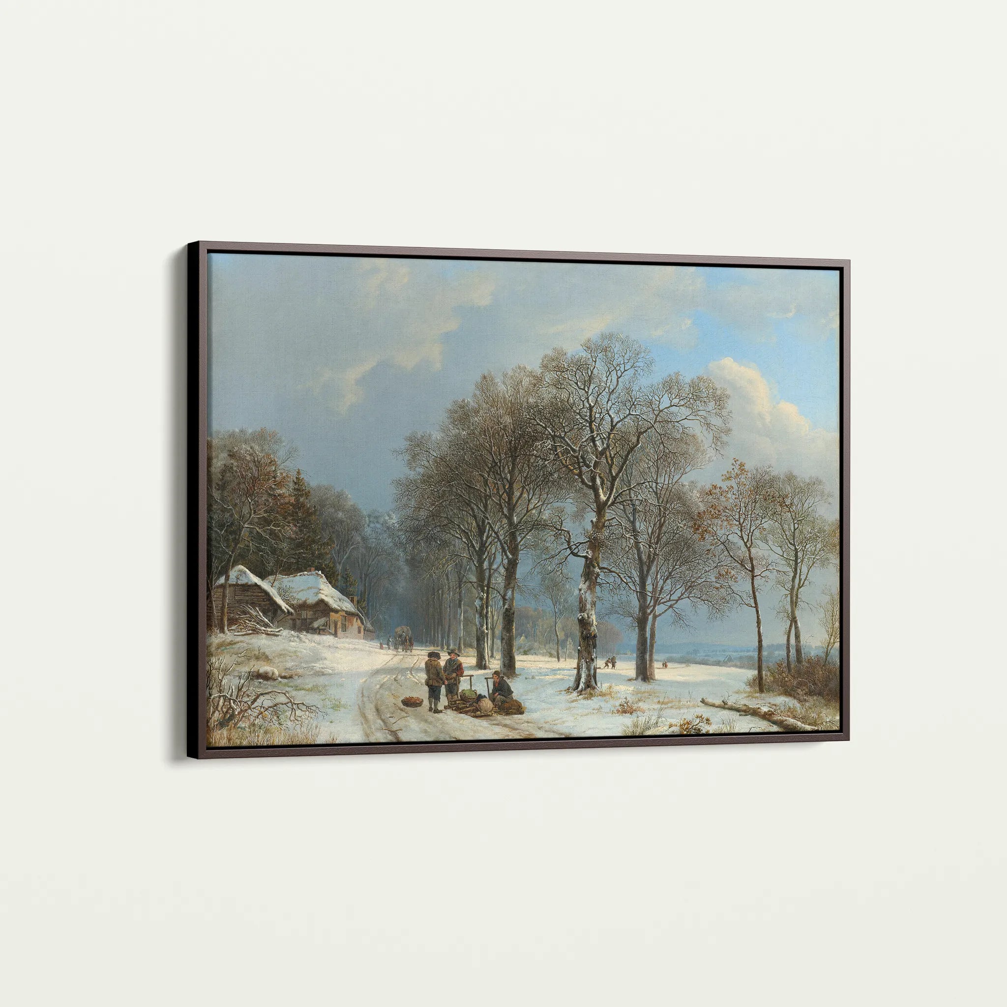 Landscape 108 Canvas Art 60 x 40 cm / Black