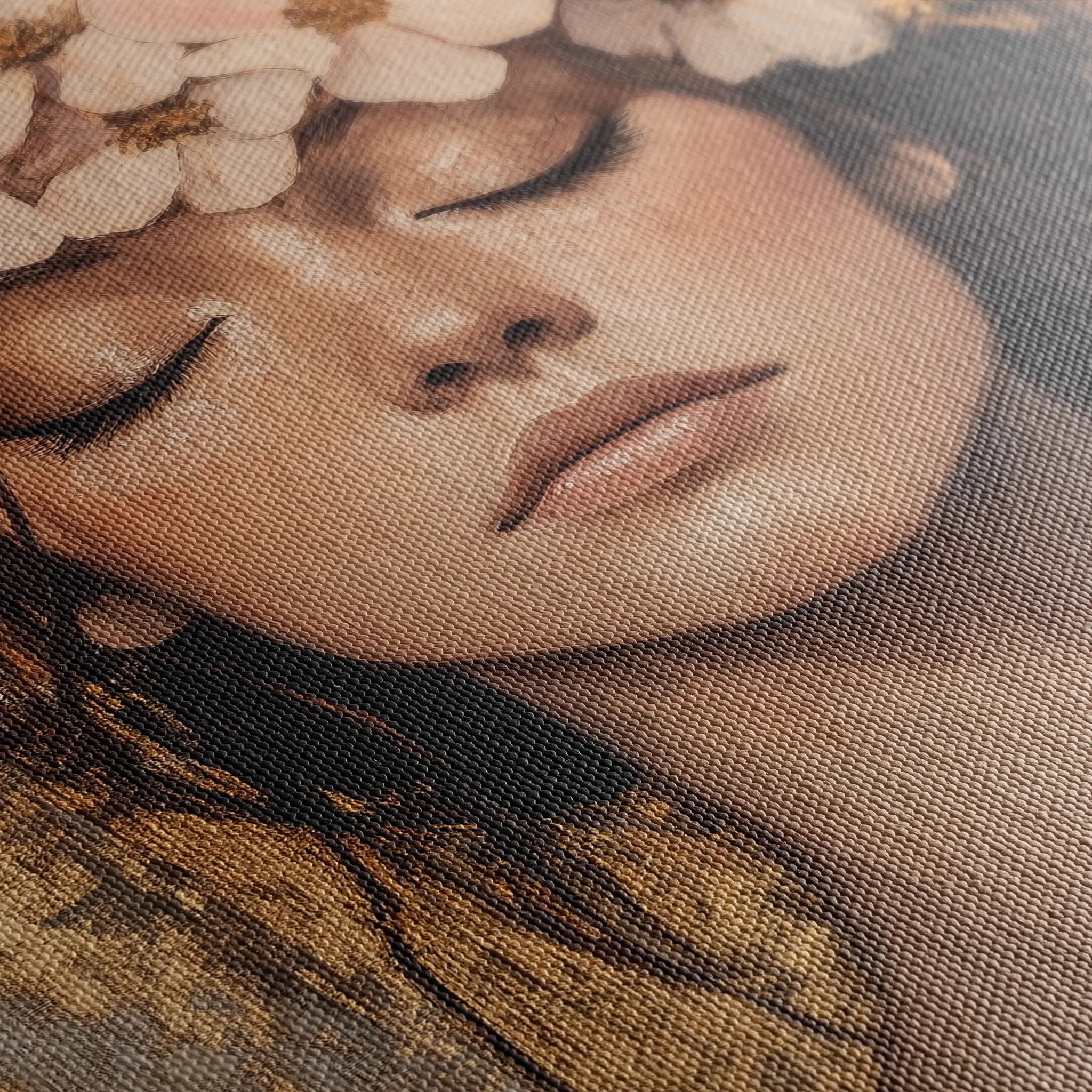 Portrait 108 Canvas Art 60 x 40 cm / Black