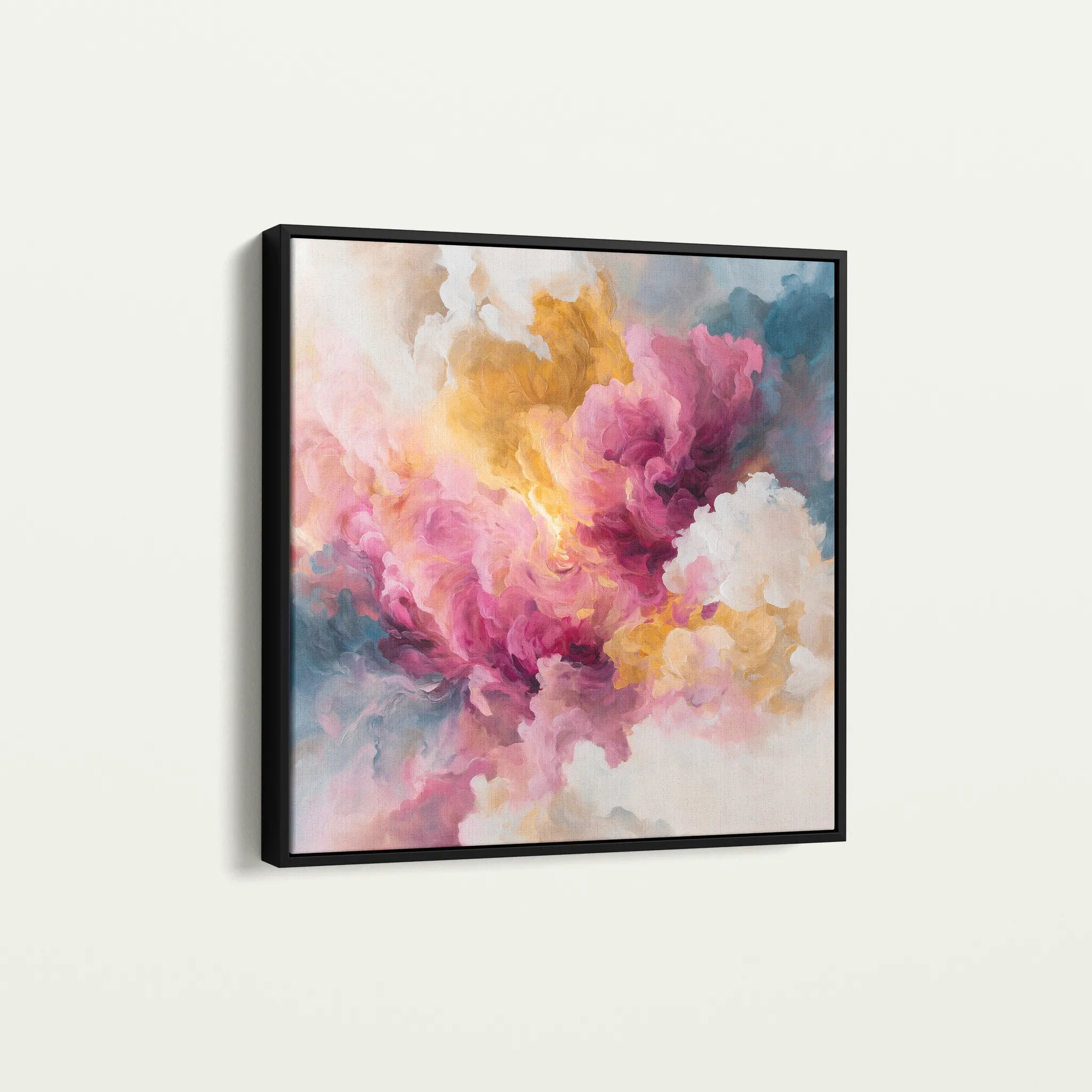 Abstract 1080 Canvas Art 60 x 60 cm / Black