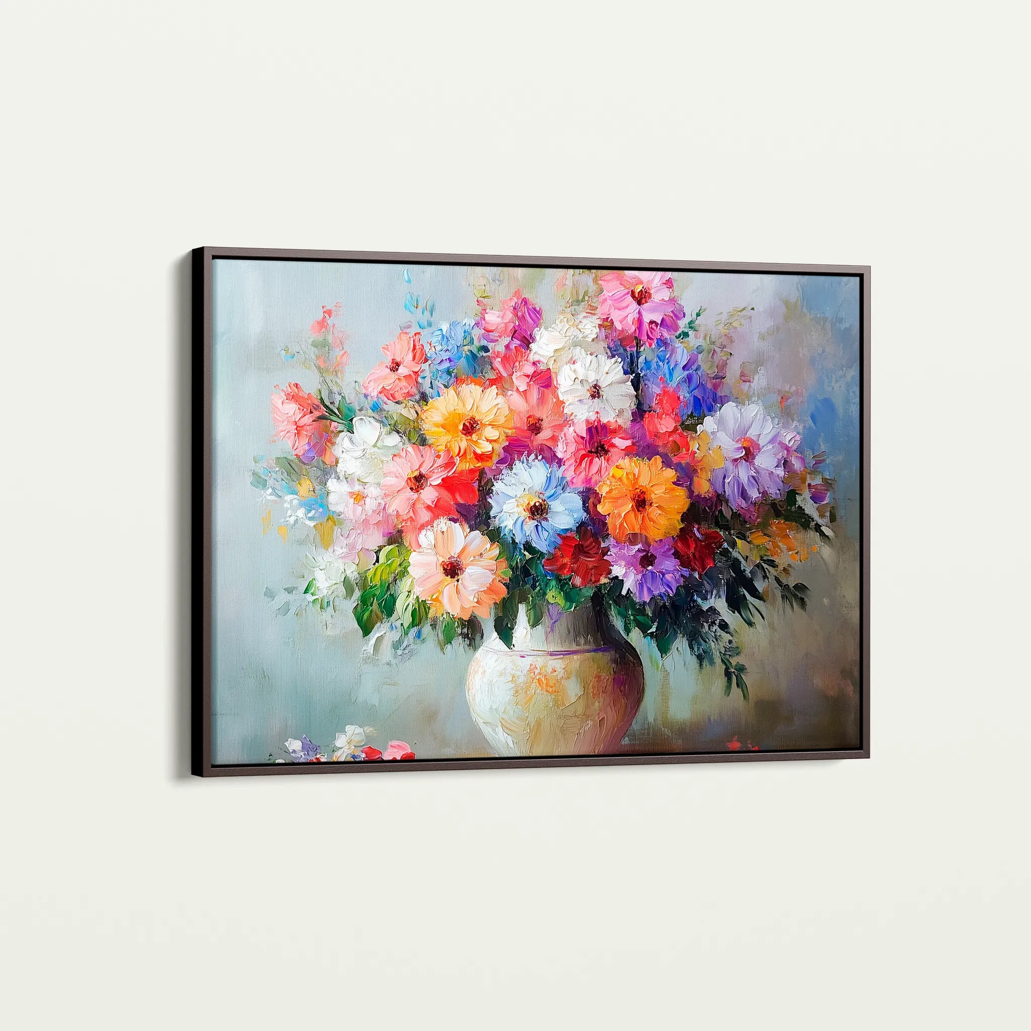 Floral 1080 Canvas Art 60 x 40 cm / Black