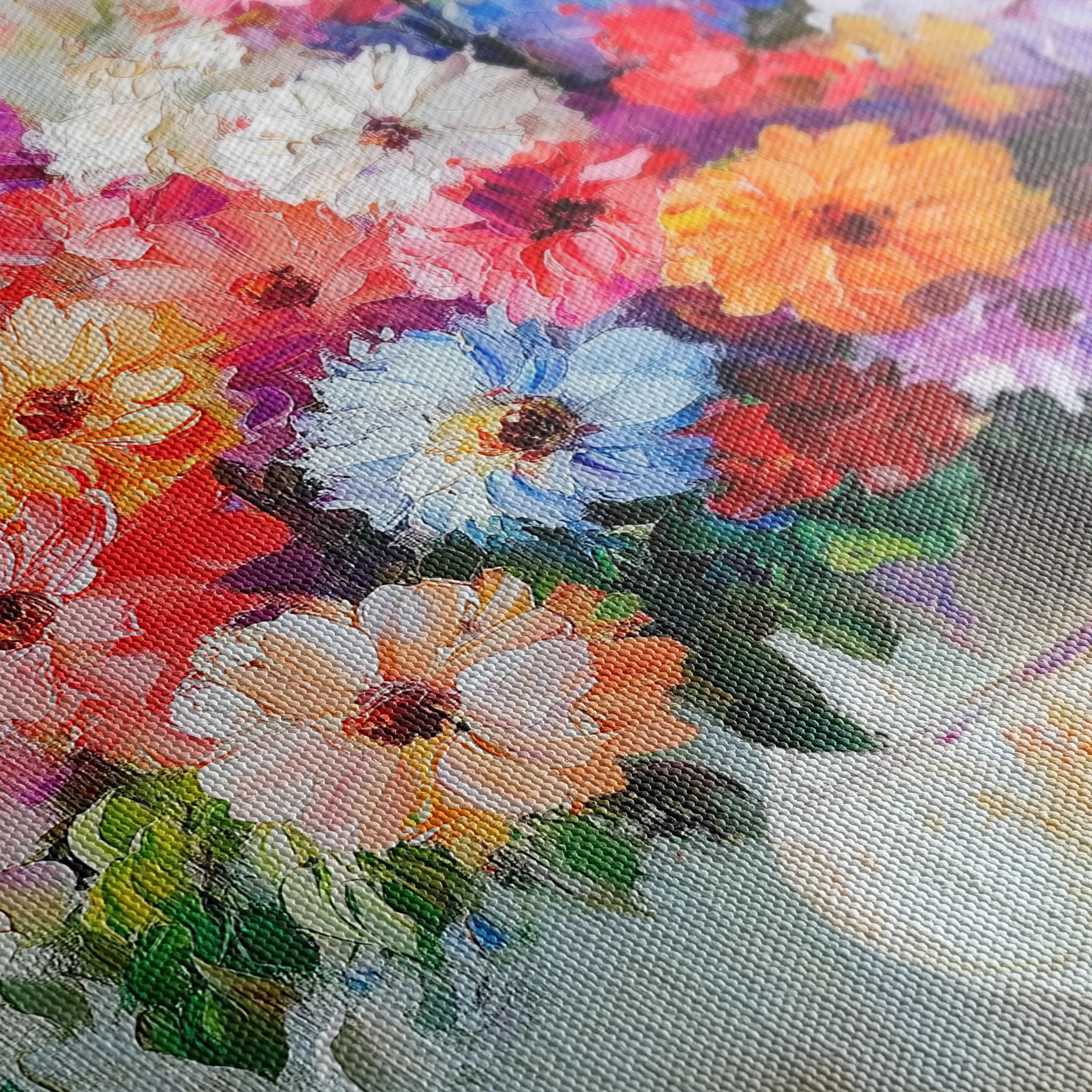 Floral 1080 Canvas Art 60 x 40 cm / Black