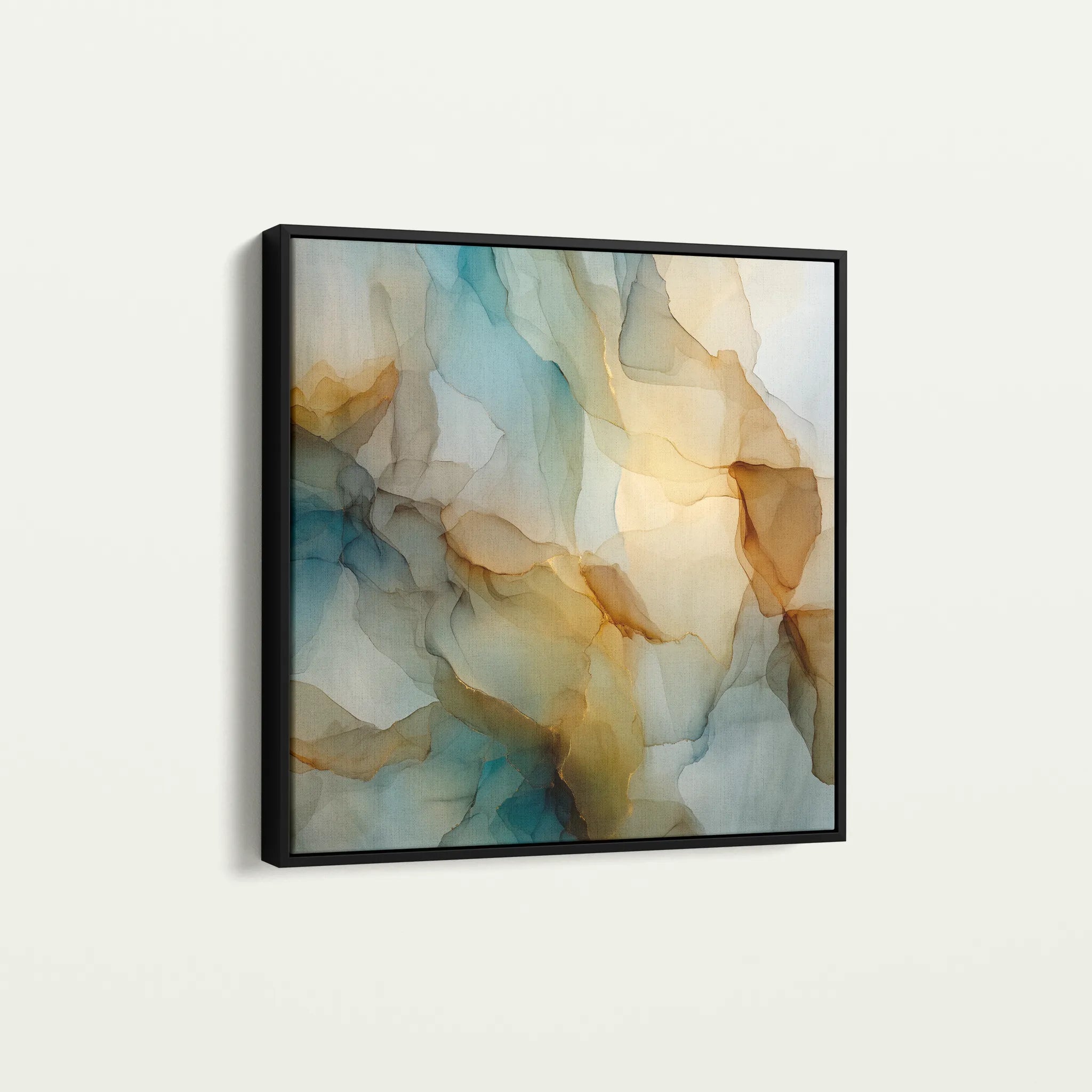Abstract 1081 Canvas Art 60 x 60 cm / Black