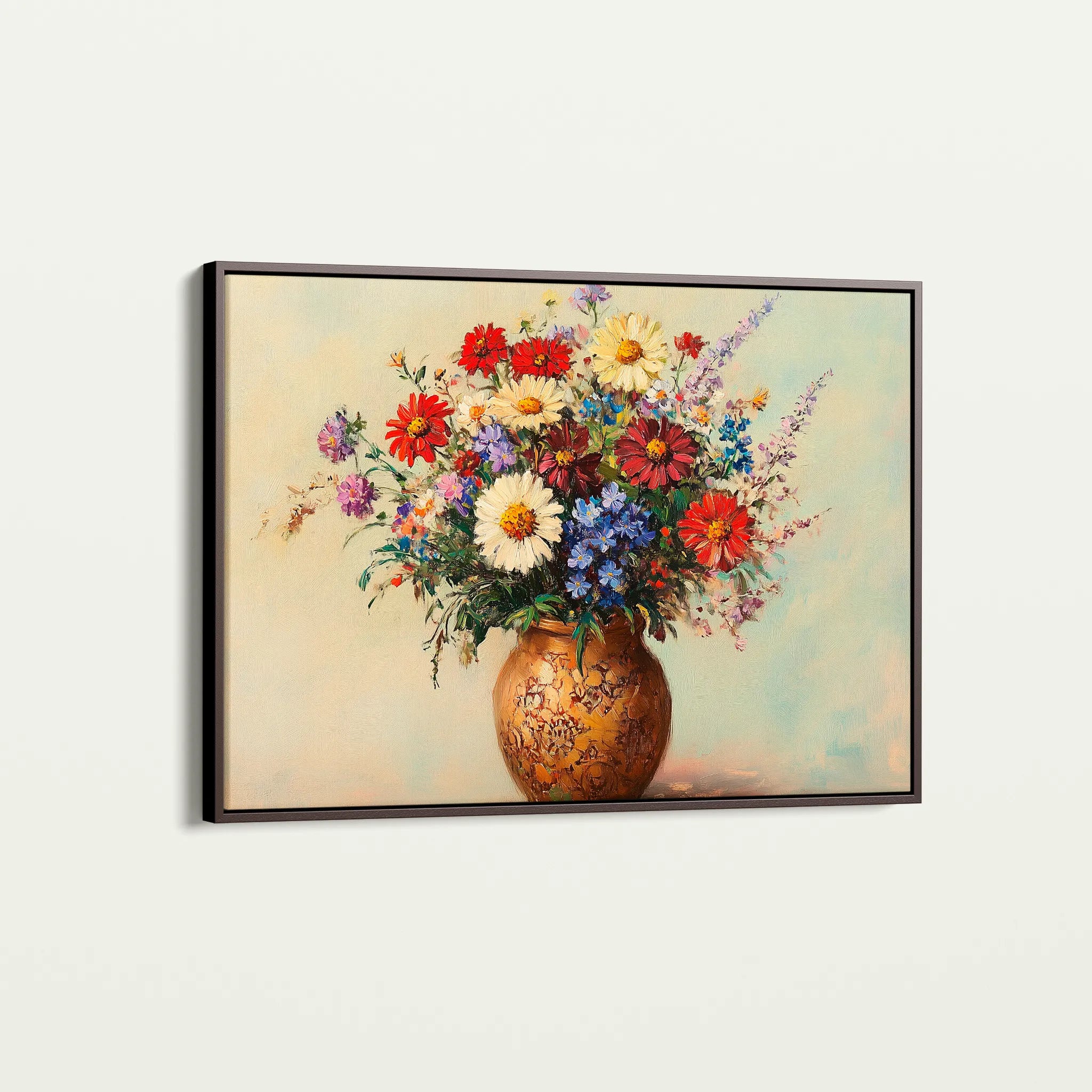 Floral 1081 Canvas Art 60 x 40 cm / Black