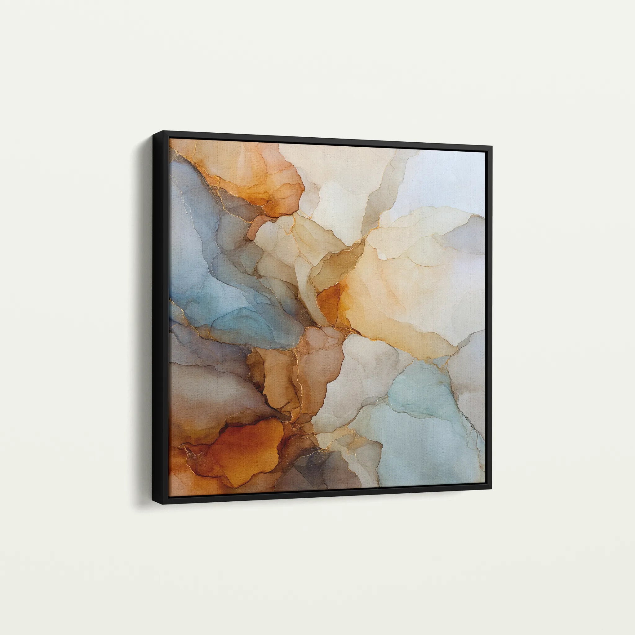 Abstract 1082 Canvas Art 60 x 60 cm / Black