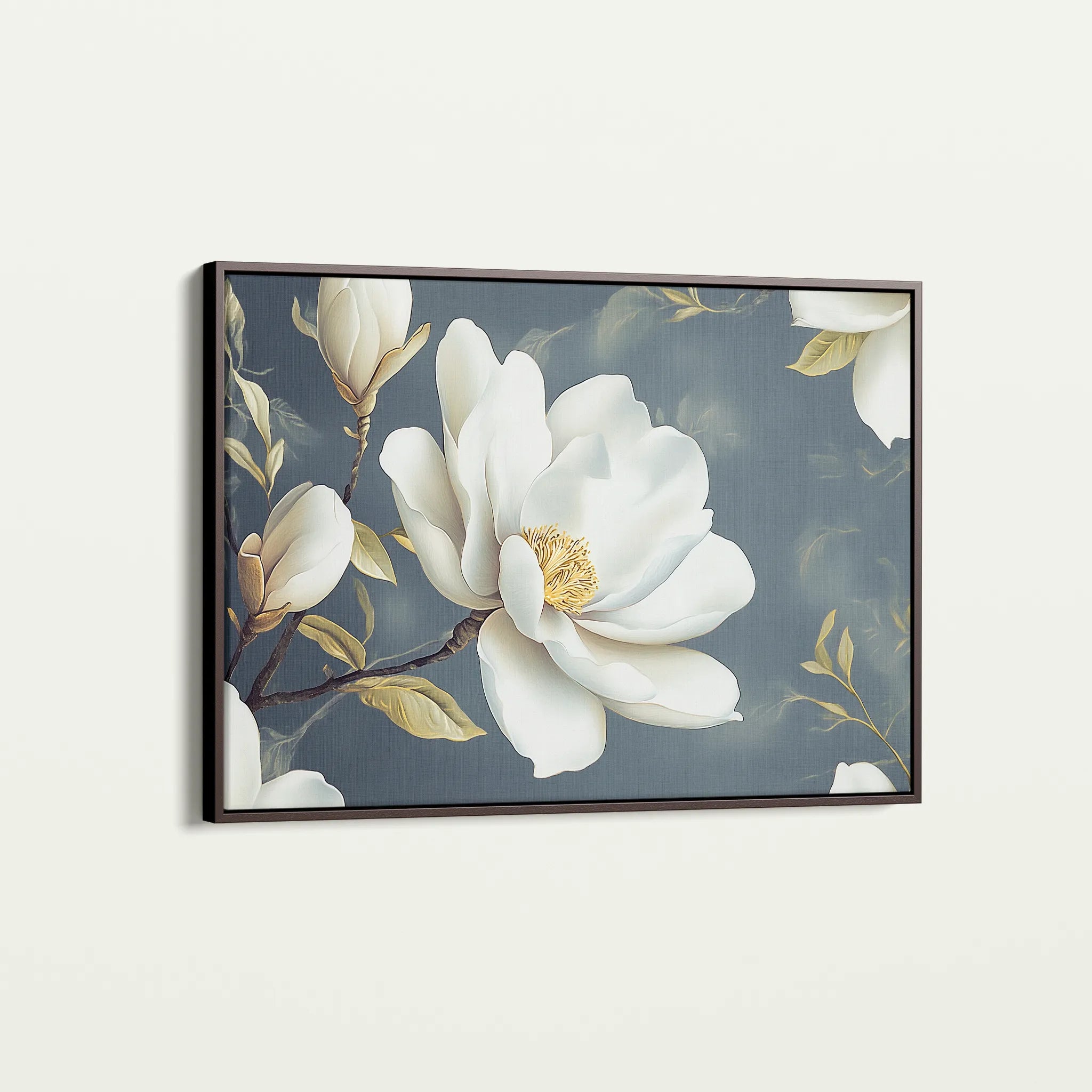 Floral 1084 Canvas Art 60 x 40 cm / Black