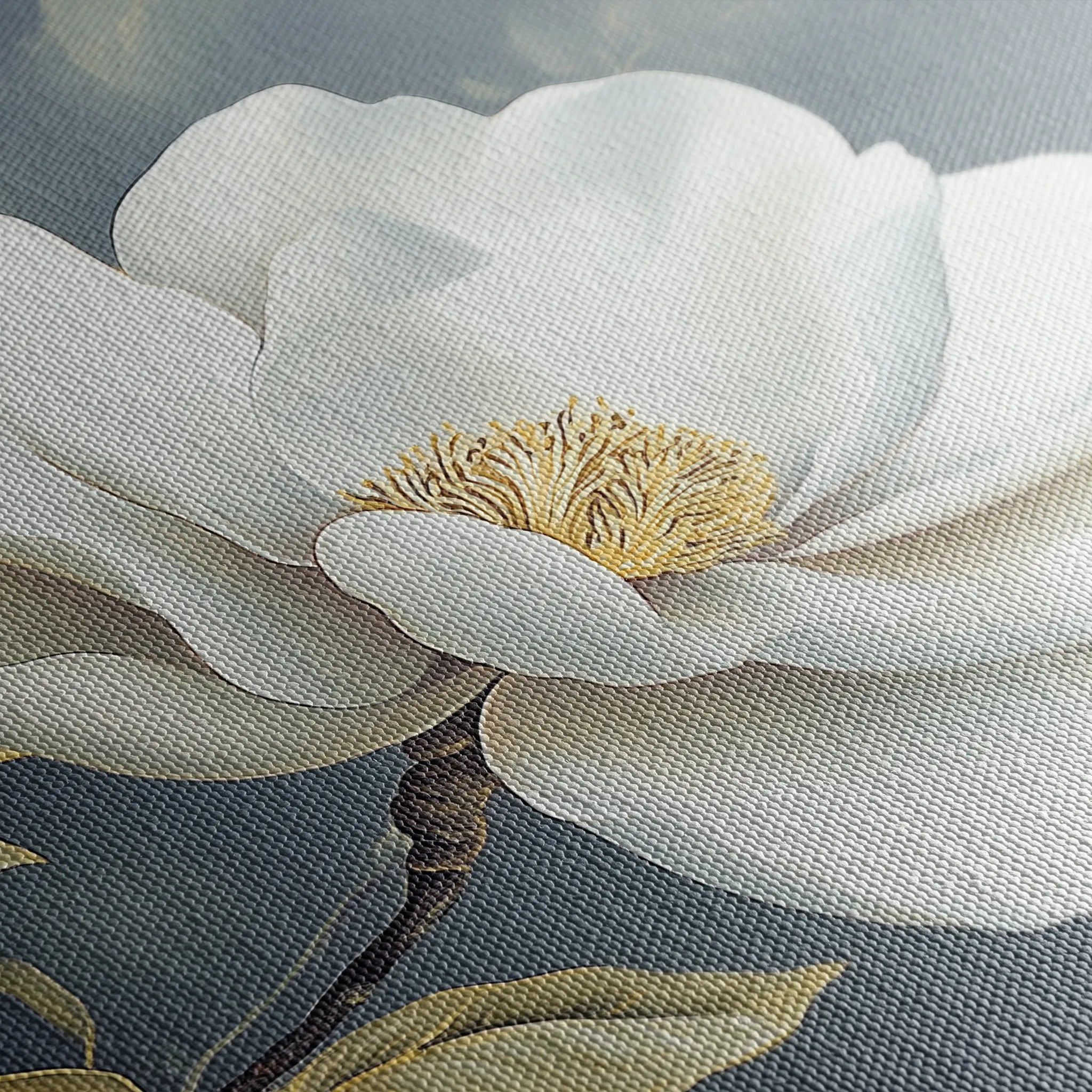 Floral 1084 Canvas Art 60 x 40 cm / Black