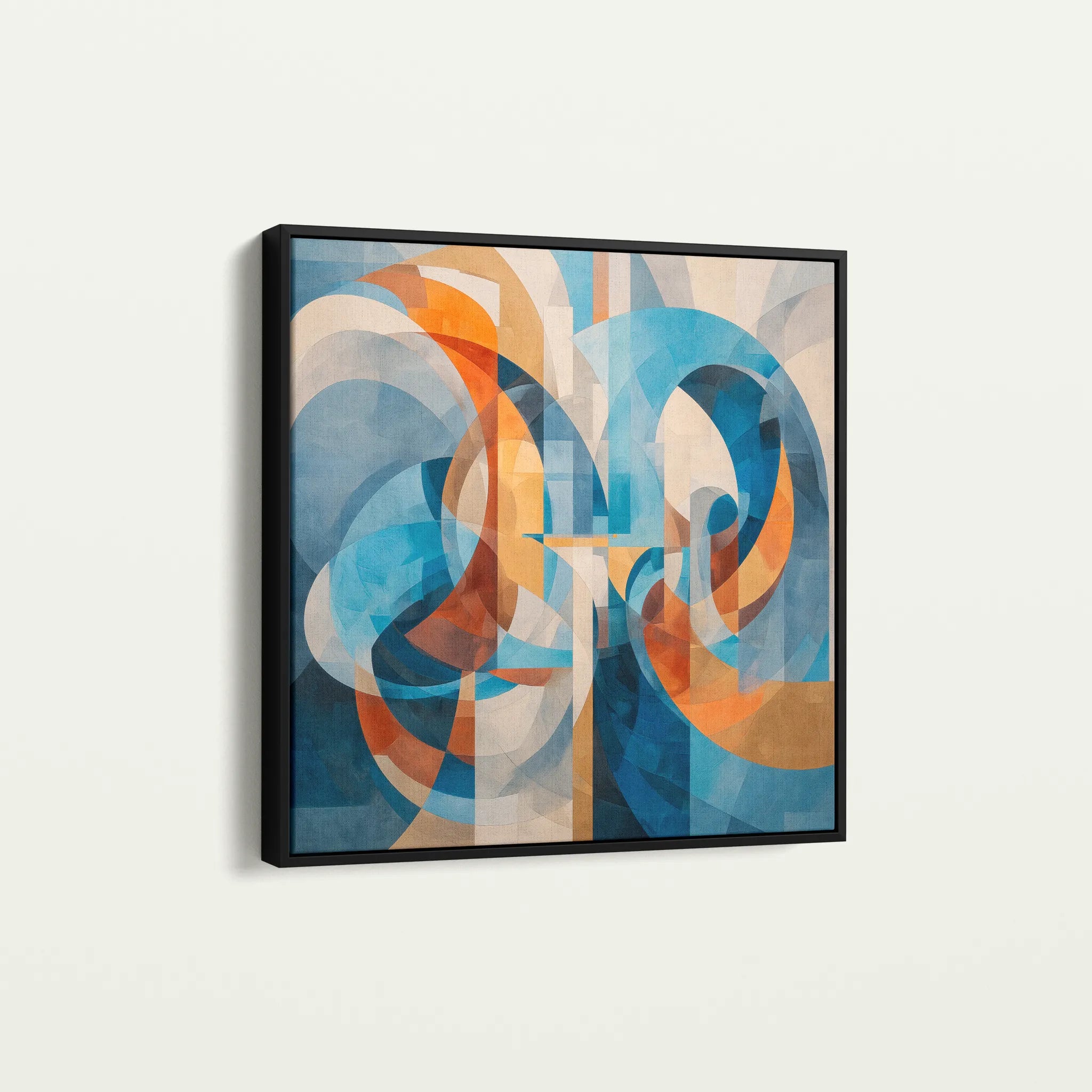 Abstract 1086 Canvas Art 60 x 60 cm / Black