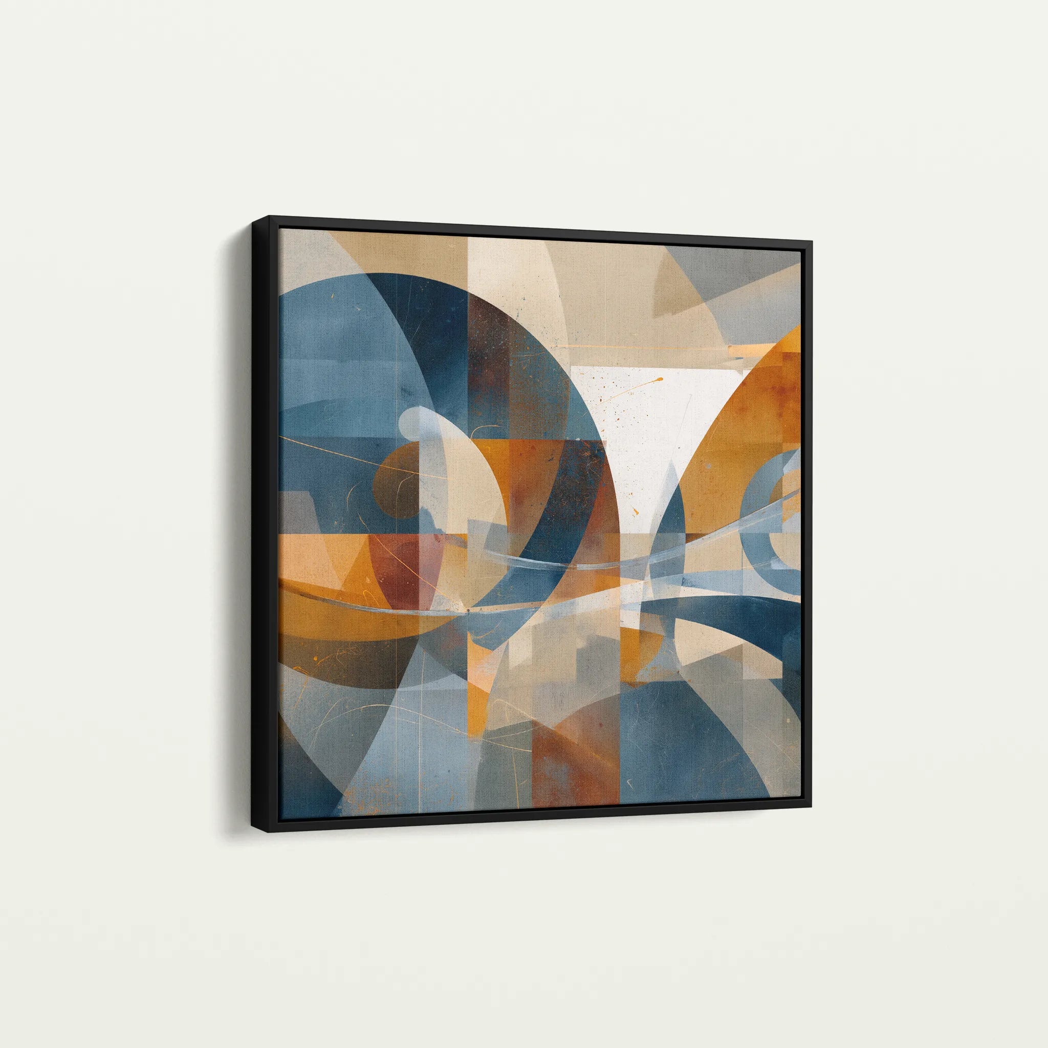 Abstract 1087 Canvas Art 60 x 60 cm / Black